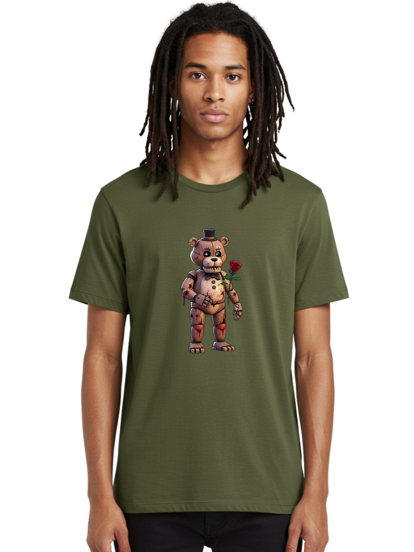 Fnaf-Golden-Freddy Men'S Graphic Tee, 100% Cotton, Comfortable Casual Summer Wear, Machine Washable, Vintage Camera, Old Camera, Antique Camera, Black Camera, Classic Photography, Photography Equipment, Nostalgic Device, Film Camera, Bak618 29