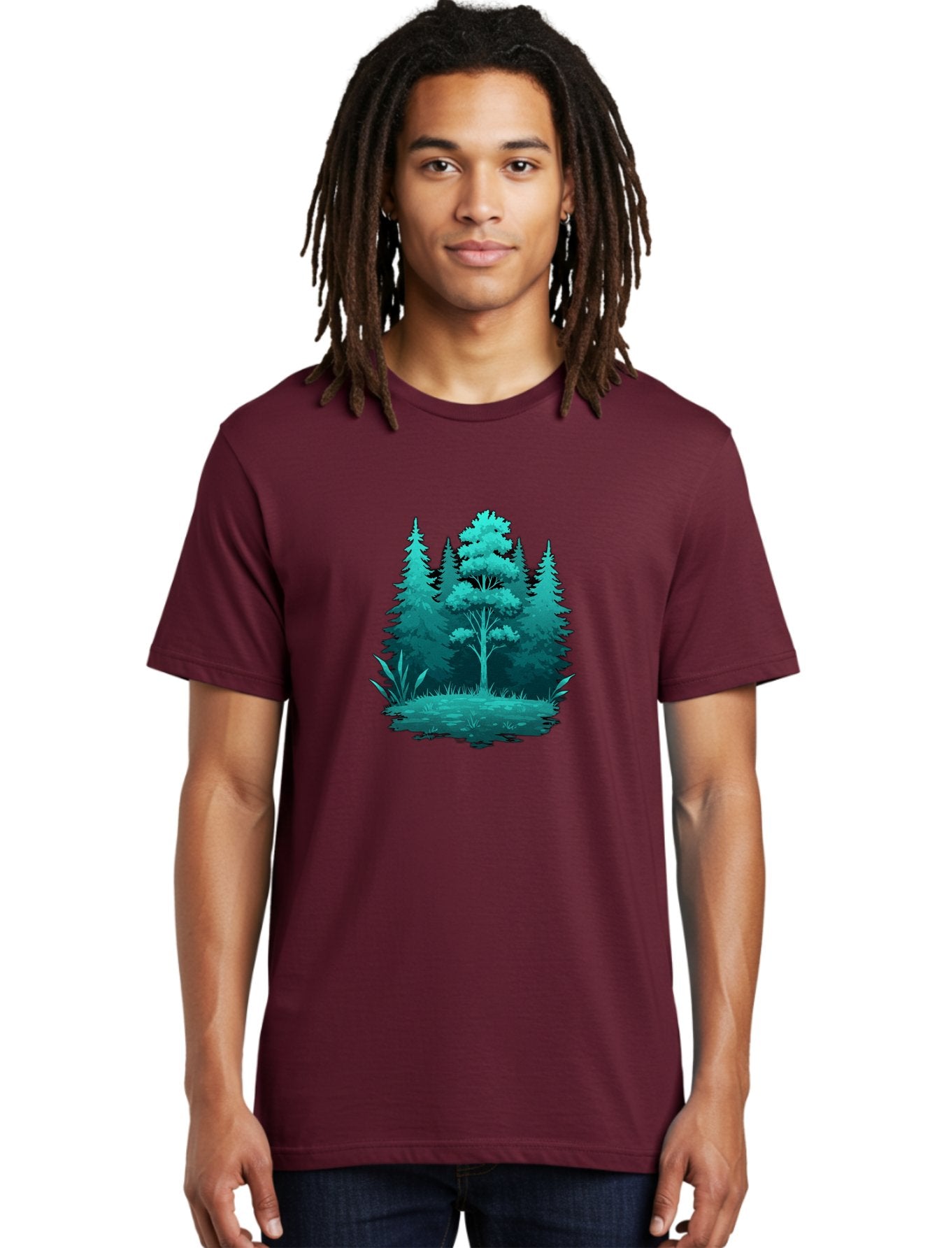 Forest-Trees Men'S Graphic Tee, 100% Cotton, Comfortable Casual Summer Wear, Machine Washable, Vintage Camera, Old Camera, Antique Camera, Black Camera, Classic Photography, Photography Equipment, Nostalgic Device, Film Camera, Camera Art Bak621 21