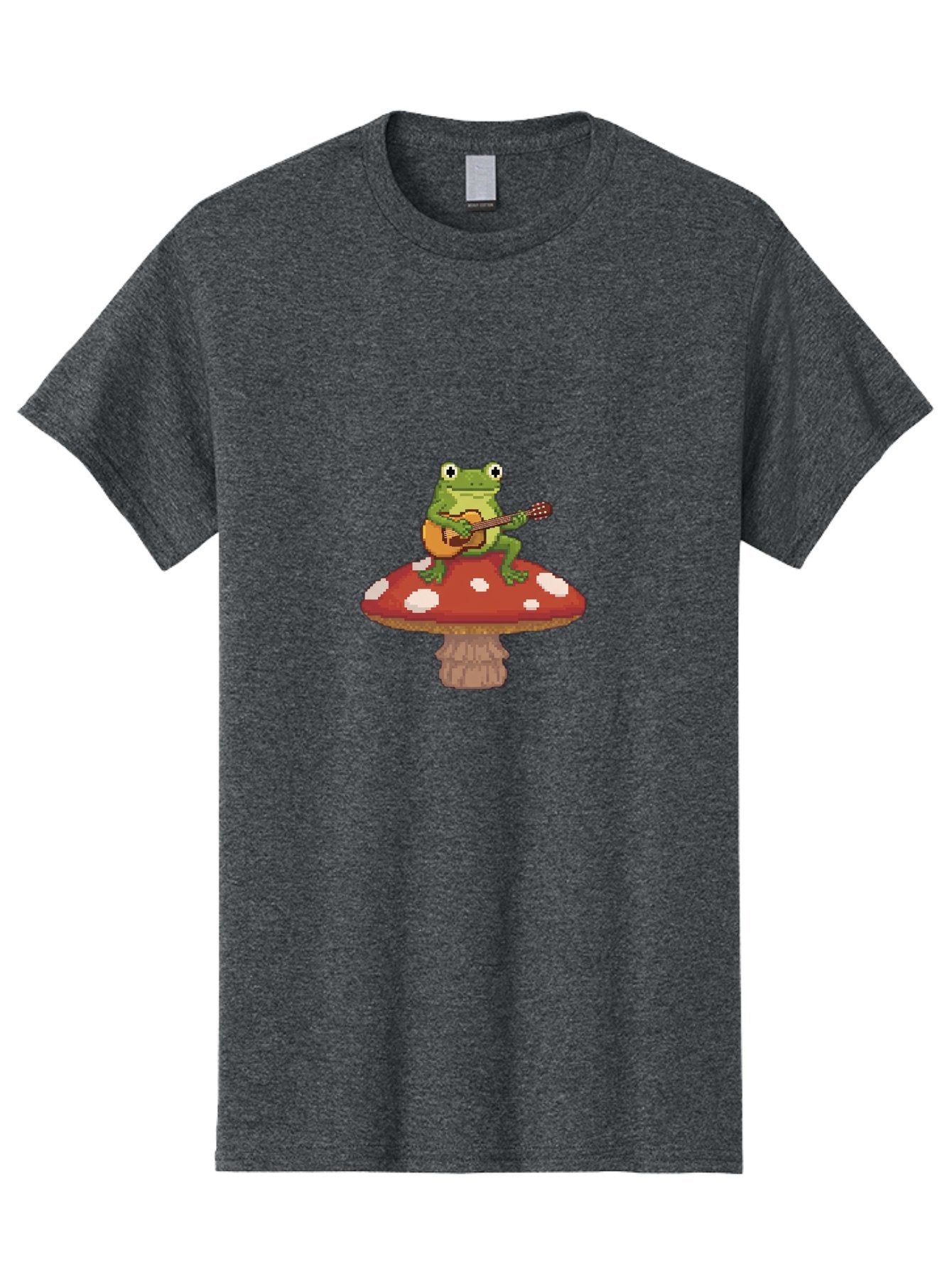 Frog-On-Mushroom-Playing-Guitar Men'S Graphic Tee, 100% Cotton, Comfortable Casual Summer Wear, Machine Washable, Vintage Camera, Old Camera, Antique Camera, Black Camera, Classic Photography, Photography Equipment, Nostalgic Device, Bak634 14