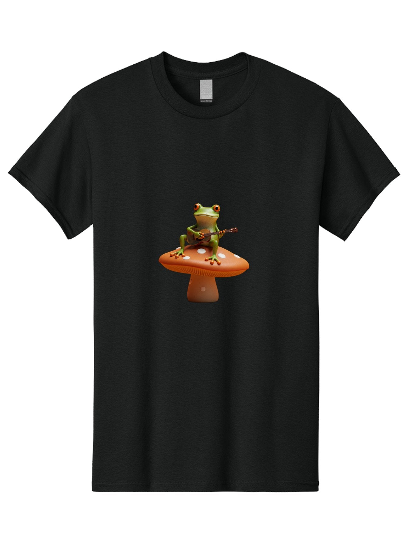 Frog-On-Mushroom-With-Guitar Men'S Graphic Tee, 100% Cotton, Comfortable Casual Summer Wear, Machine Washable, Vintage Camera, Old Camera, Antique Camera, Black Camera, Classic Photography, Photography Equipment, Nostalgic Device, Film Camera, Bak635 5