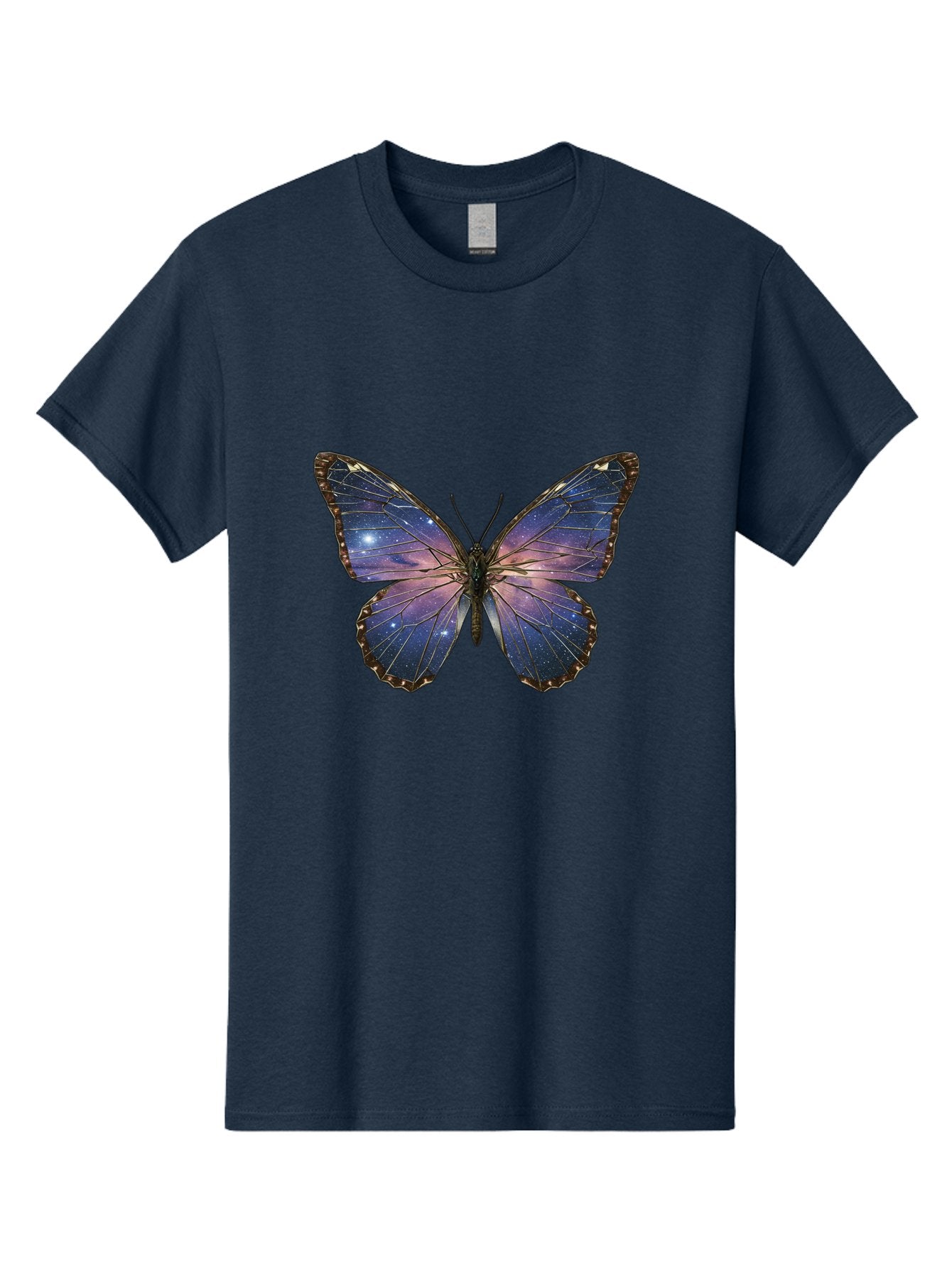 Galaxy-Butterfly Men'S Graphic Tee, 100% Cotton, Comfortable Casual Summer Wear, Machine Washable, Vintage Camera, Old Camera, Antique Camera, Black Camera, Classic Photography, Photography Equipment, Nostalgic Device, Film Camera, Camera Art Bak645 5