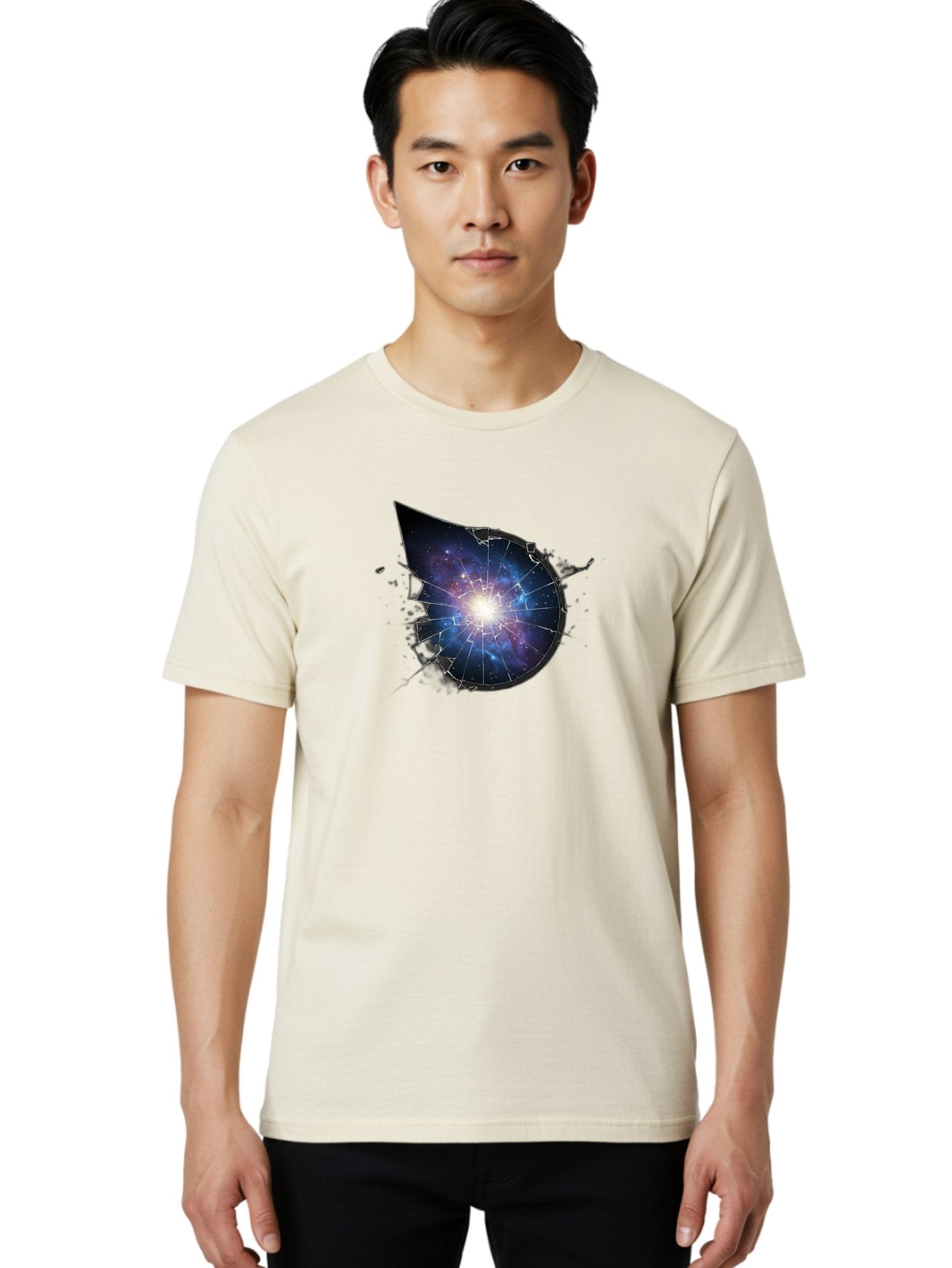 Galaxy-Water-Drop Men'S Graphic Tee, 100% Cotton, Comfortable Casual Summer Wear, Machine Washable, Vintage Camera, Old Camera, Antique Camera, Black Camera, Classic Photography, Photography Equipment, Nostalgic Device, Film Camera, Camera Art Bak655 21