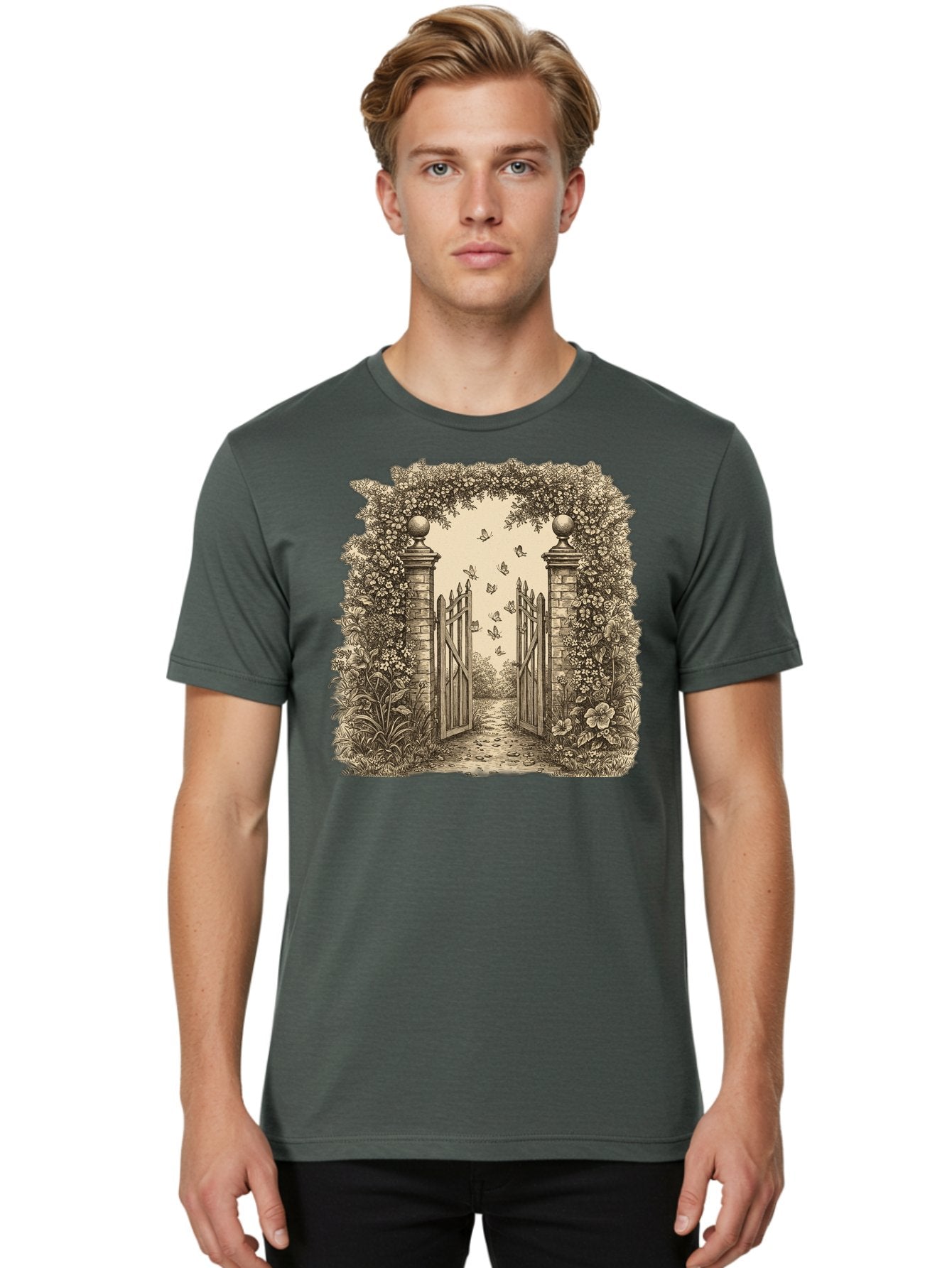 Garden-Gate Men'S Graphic Tee, 100% Cotton, Comfortable Casual Summer Wear, Machine Washable, Vintage Camera, Old Camera, Antique Camera, Black Camera, Classic Photography, Photography Equipment, Nostalgic Device, Film Camera, Camera Art Bak657 29