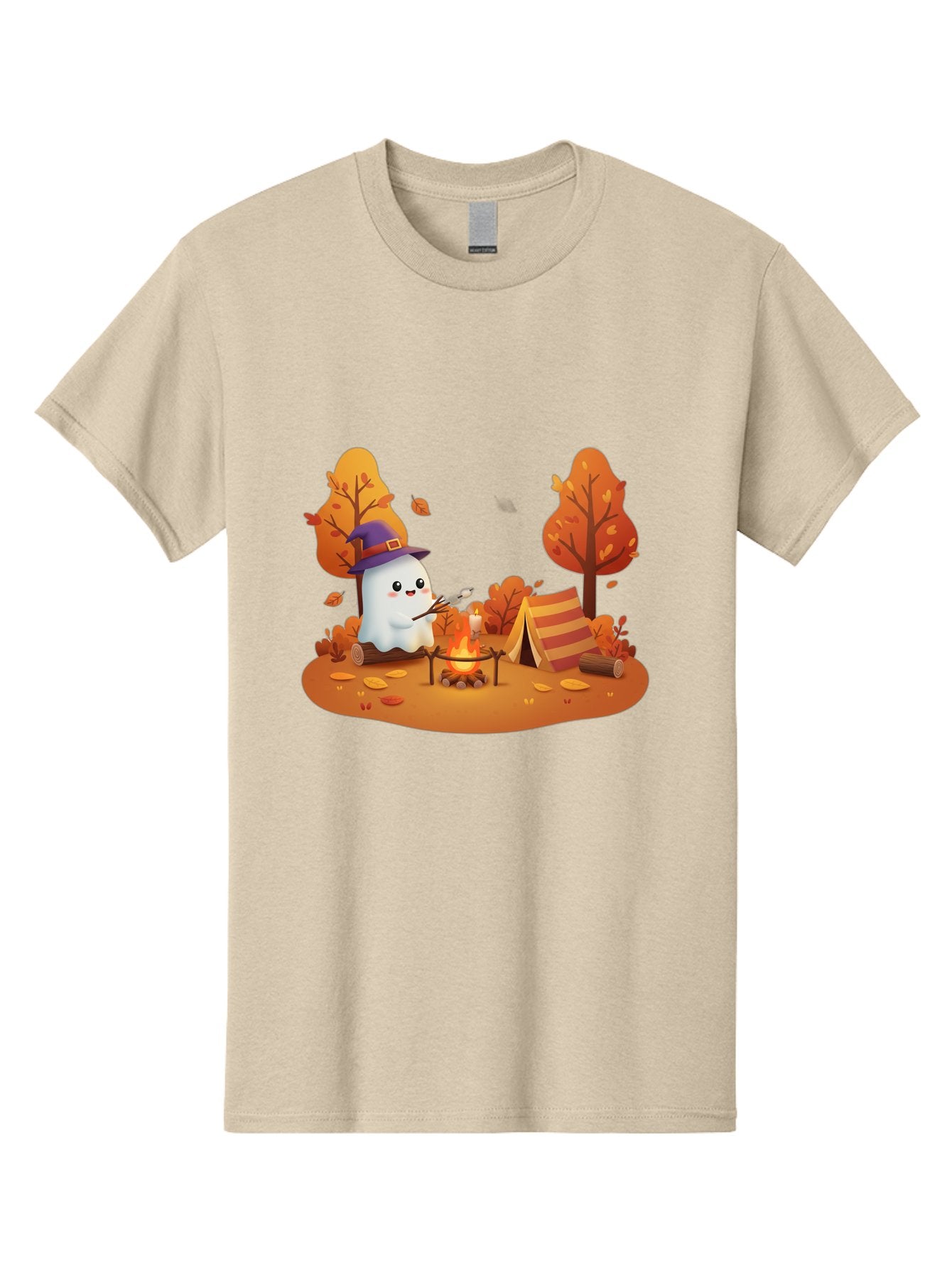 Ghost-Camping-1 Men'S Graphic Tee, 100% Cotton, Comfortable Casual Summer Wear, Machine Washable, Vintage Camera, Old Camera, Antique Camera, Black Camera, Classic Photography, Photography Equipment, Nostalgic Device, Film Camera, Camera Art Bak660 6