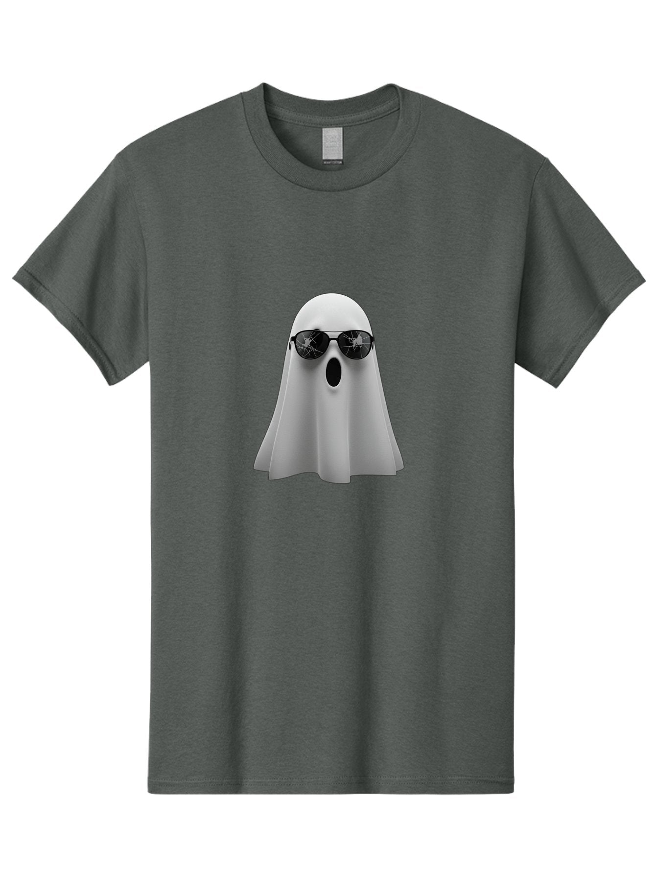Ghost-Sunglasses-1 Men'S Graphic Tee, 100% Cotton, Comfortable Casual Summer Wear, Machine Washable, Vintage Camera, Old Camera, Antique Camera, Black Camera, Classic Photography, Photography Equipment, Nostalgic Device, Film Camera, Bak668