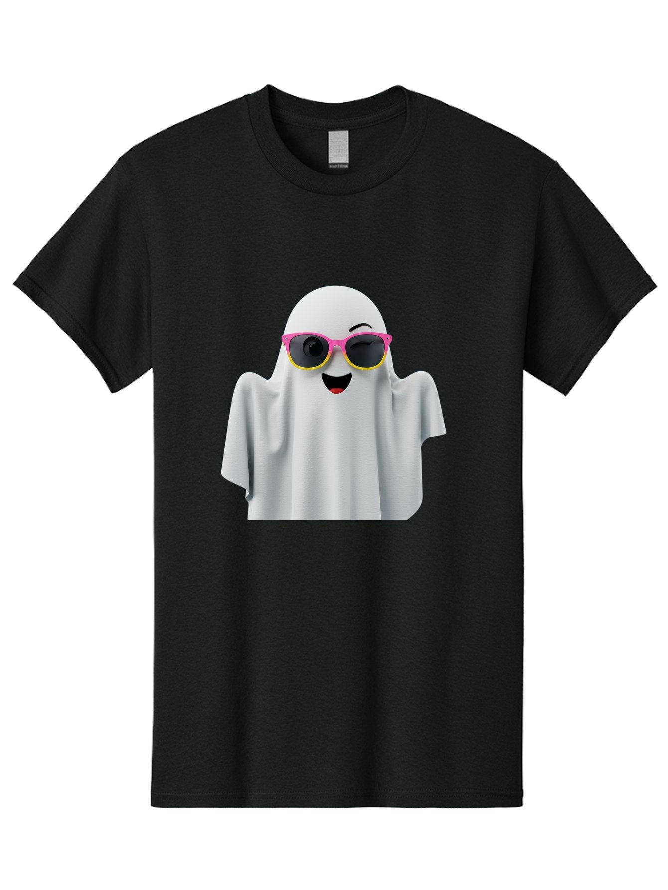 Ghost-Sunglasses Men'S Graphic Tee, 100% Cotton, Comfortable Casual Summer Wear, Machine Washable, Vintage Camera, Old Camera, Antique Camera, Black Camera, Classic Photography, Photography Equipment, Nostalgic Device, Film Camera, Camera Art Bak671 4