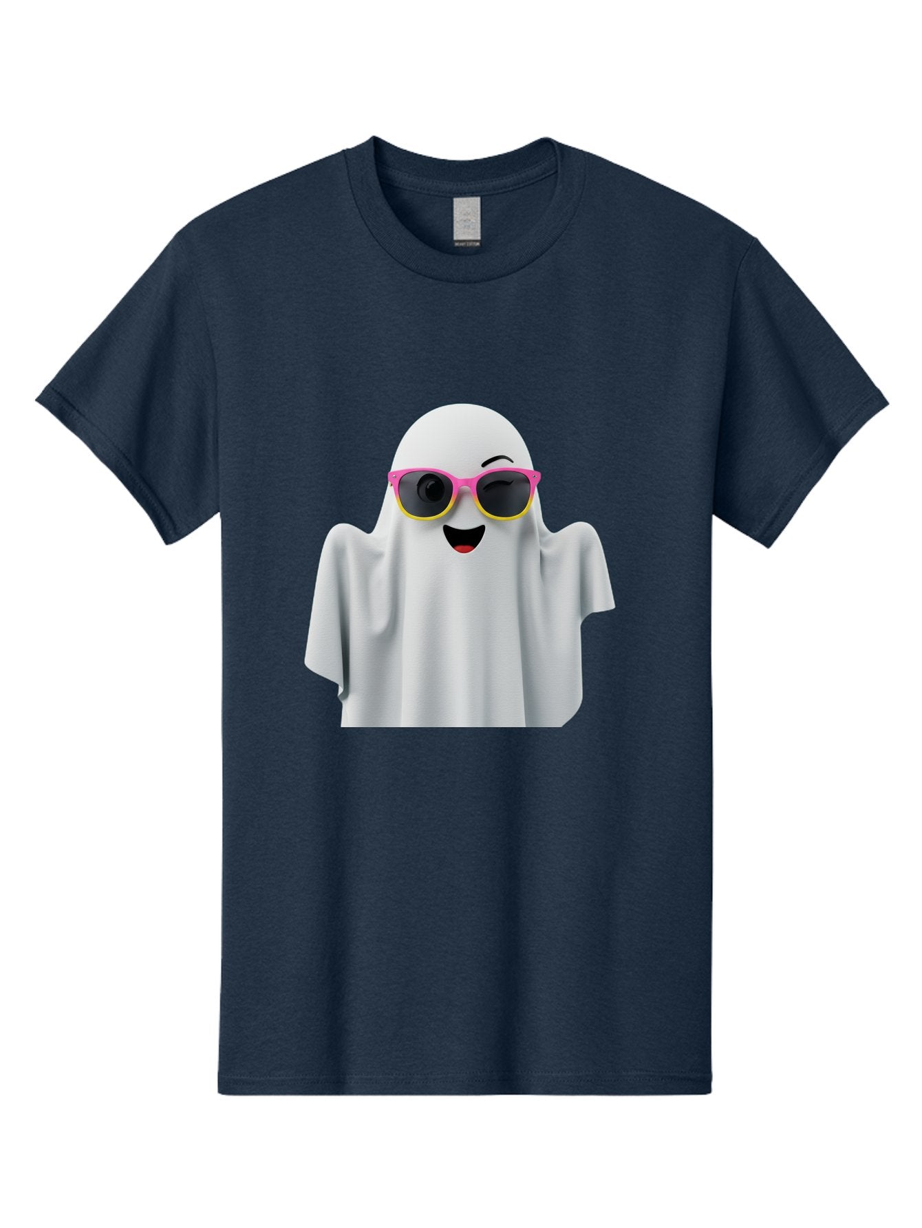 Ghost-Sunglasses Men'S Graphic Tee, 100% Cotton, Comfortable Casual Summer Wear, Machine Washable, Vintage Camera, Old Camera, Antique Camera, Black Camera, Classic Photography, Photography Equipment, Nostalgic Device, Film Camera, Camera Art Bak671 3