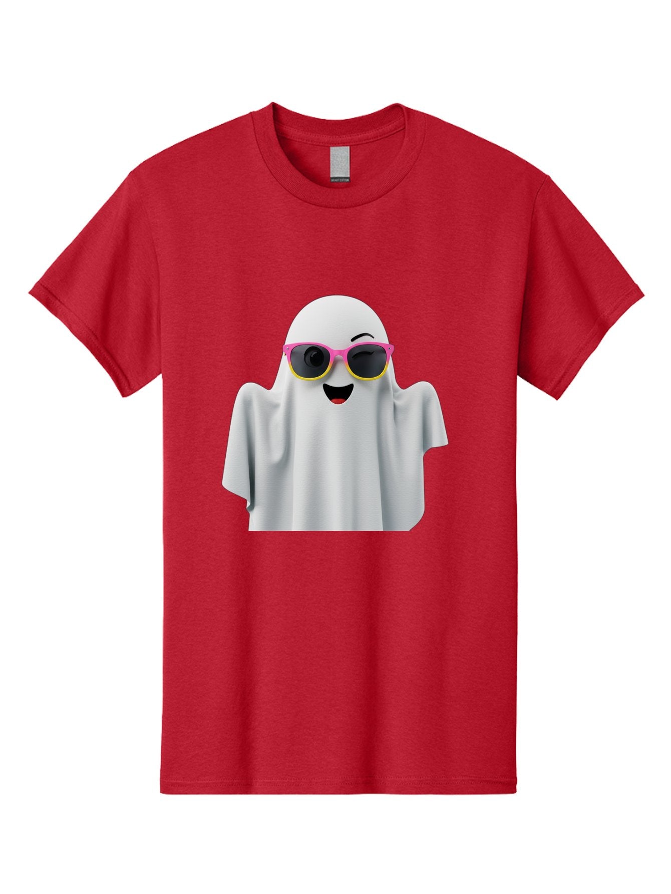 Ghost-Sunglasses Men'S Graphic Tee, 100% Cotton, Comfortable Casual Summer Wear, Machine Washable, Vintage Camera, Old Camera, Antique Camera, Black Camera, Classic Photography, Photography Equipment, Nostalgic Device, Film Camera, Camera Art Bak671