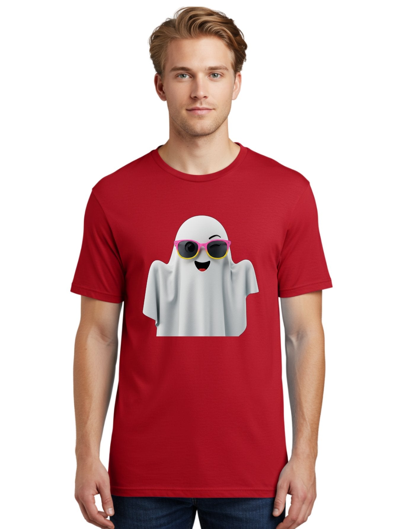 Ghost-Sunglasses Men'S Graphic Tee, 100% Cotton, Comfortable Casual Summer Wear, Machine Washable, Vintage Camera, Old Camera, Antique Camera, Black Camera, Classic Photography, Photography Equipment, Nostalgic Device, Film Camera, Camera Art Bak671 19