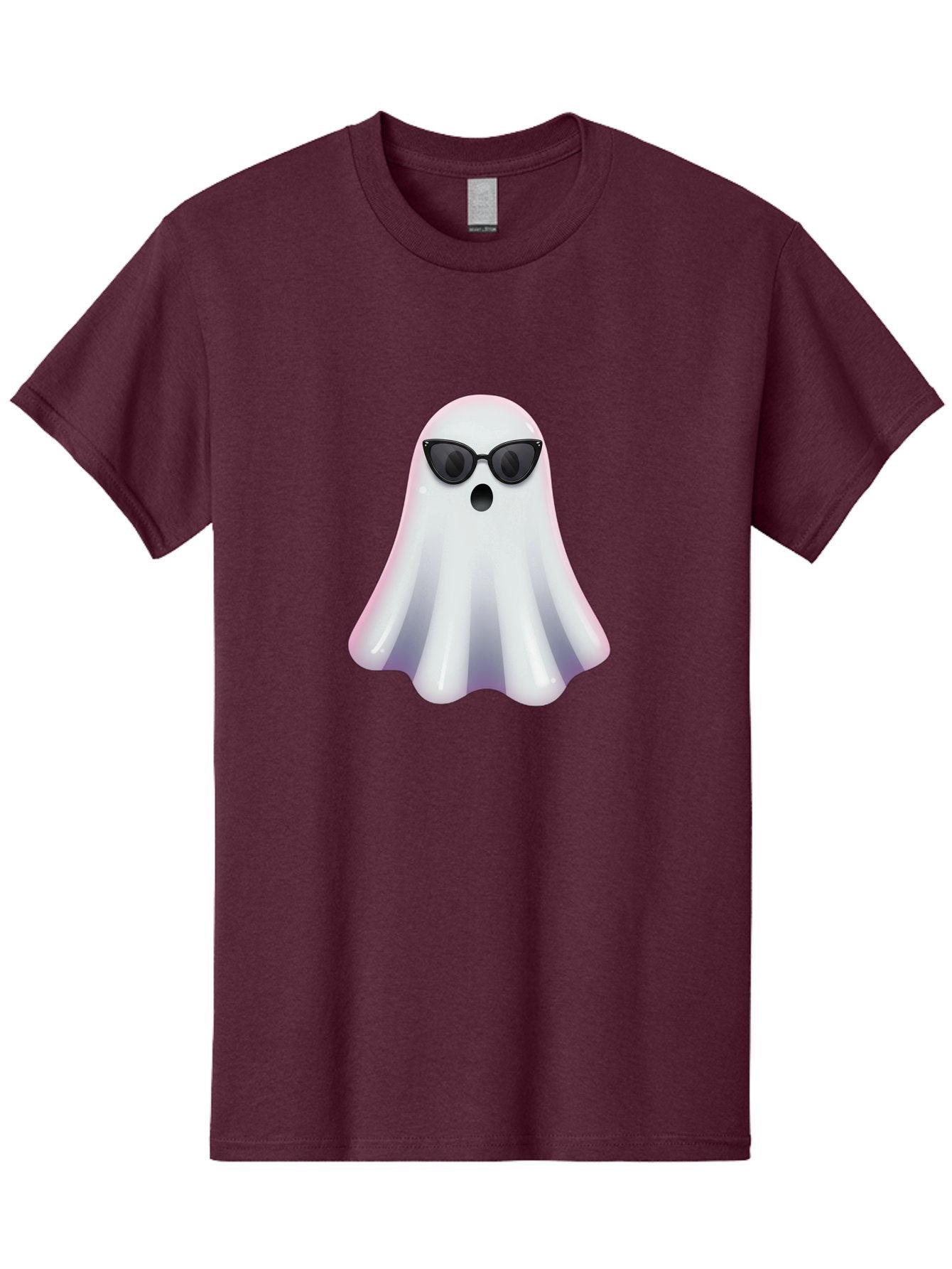 Ghost-Wearing-Sunglasses-1 Men'S Graphic Tee, 100% Cotton, Comfortable Casual Summer Wear, Machine Washable, Vintage Camera, Old Camera, Antique Camera, Black Camera, Classic Photography, Photography Equipment, Nostalgic Device, Film Camera, Bak673 14