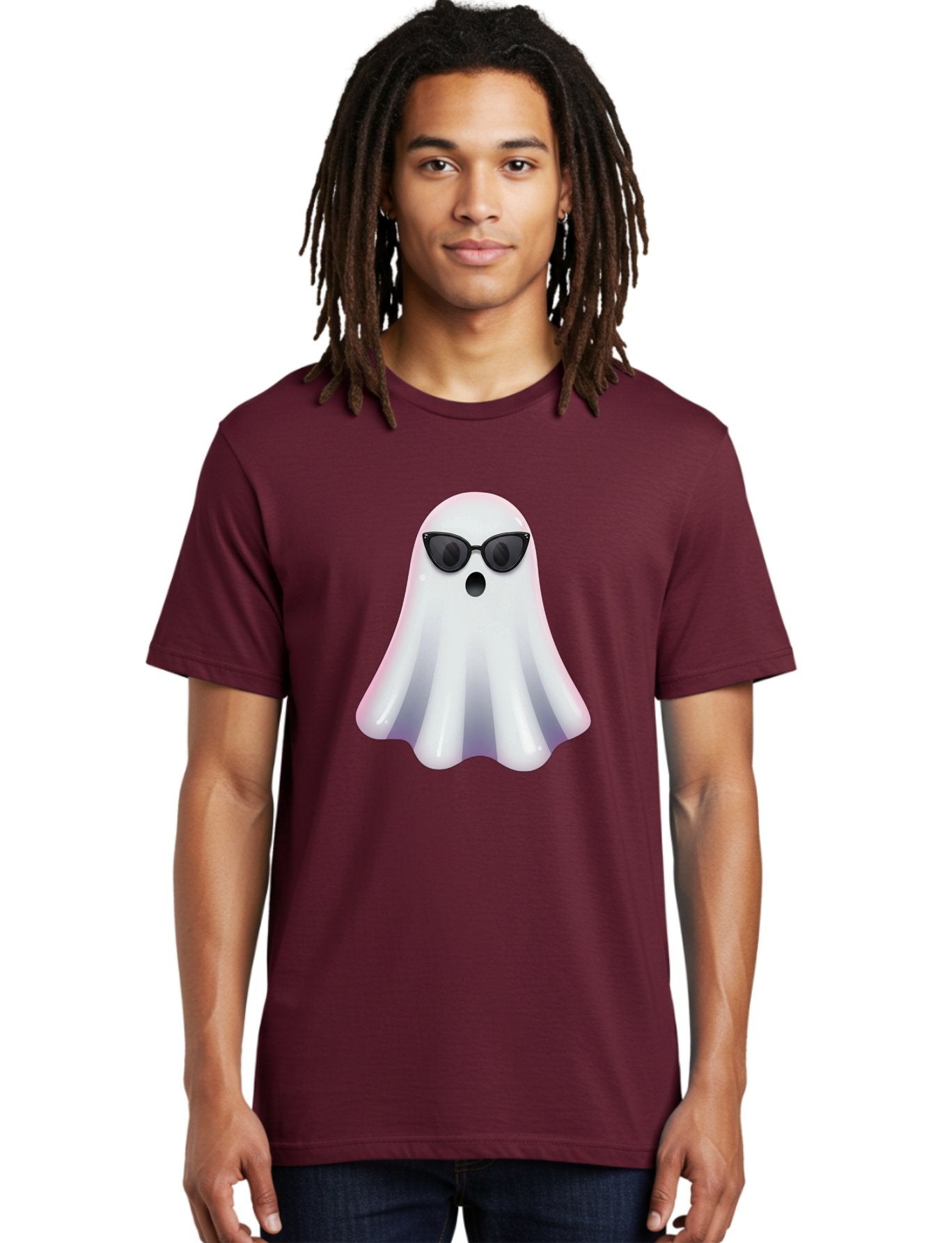 Ghost-Wearing-Sunglasses-1 Men'S Graphic Tee, 100% Cotton, Comfortable Casual Summer Wear, Machine Washable, Vintage Camera, Old Camera, Antique Camera, Black Camera, Classic Photography, Photography Equipment, Nostalgic Device, Film Camera, Bak673 29