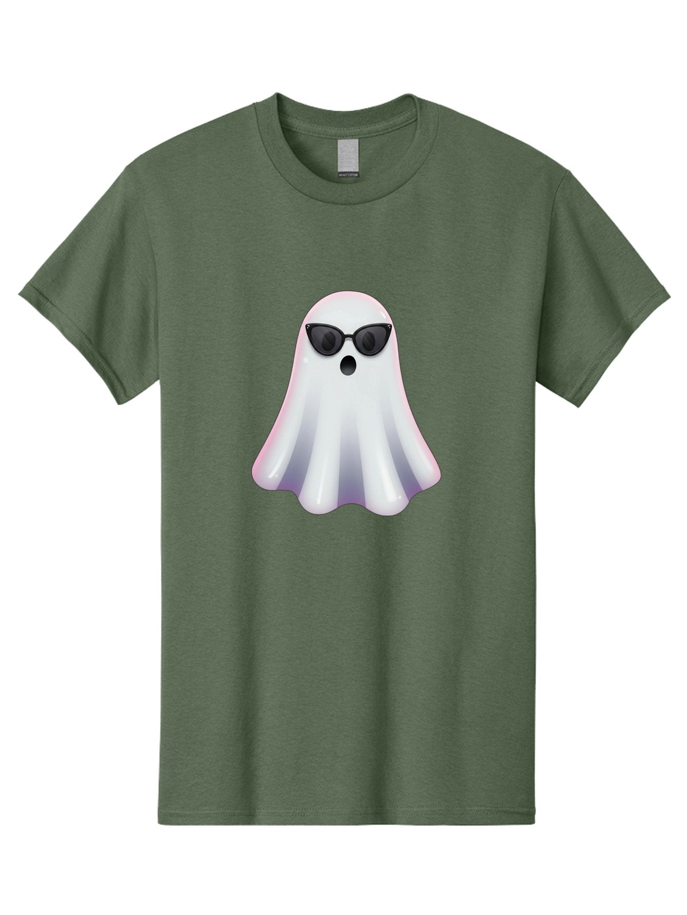 Ghost-Wearing-Sunglasses-1 Men'S Graphic Tee, 100% Cotton, Comfortable Casual Summer Wear, Machine Washable, Vintage Camera, Old Camera, Antique Camera, Black Camera, Classic Photography, Photography Equipment, Nostalgic Device, Film Camera, Bak673 9