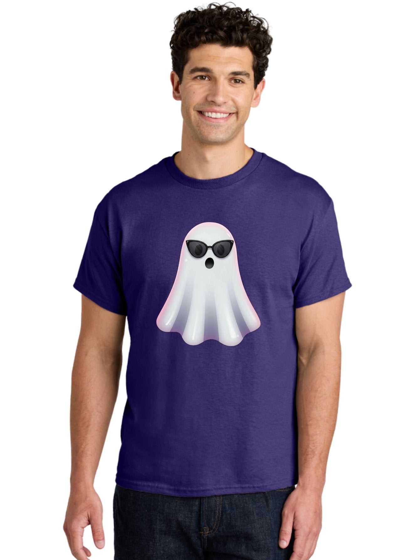Ghost-Wearing-Sunglasses-1 Men'S Graphic Tee, 100% Cotton, Comfortable Casual Summer Wear, Machine Washable, Vintage Camera, Old Camera, Antique Camera, Black Camera, Classic Photography, Photography Equipment, Nostalgic Device, Film Camera, Bak673 28