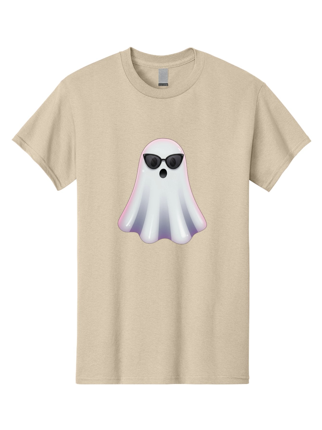 Ghost-Wearing-Sunglasses-1 Men'S Graphic Tee, 100% Cotton, Comfortable Casual Summer Wear, Machine Washable, Vintage Camera, Old Camera, Antique Camera, Black Camera, Classic Photography, Photography Equipment, Nostalgic Device, Film Camera, Bak673 6