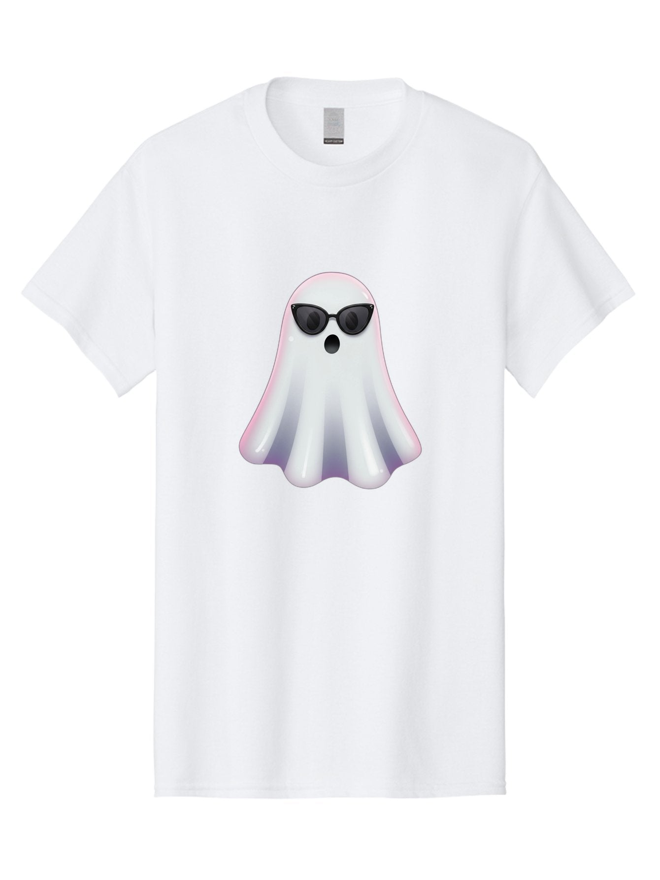 Ghost-Wearing-Sunglasses-1 Men'S Graphic Tee, 100% Cotton, Comfortable Casual Summer Wear, Machine Washable, Vintage Camera, Old Camera, Antique Camera, Black Camera, Classic Photography, Photography Equipment, Nostalgic Device, Film Camera, Bak673 4