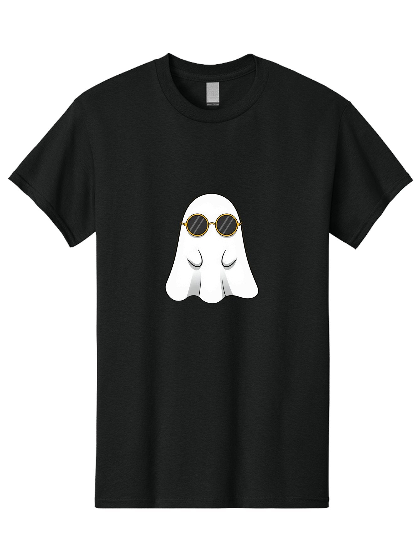 Ghost-Wearing-Sunglasses-2 Men'S Graphic Tee, 100% Cotton, Comfortable Casual Summer Wear, Machine Washable, Vintage Camera, Old Camera, Antique Camera, Black Camera, Classic Photography, Photography Equipment, Nostalgic Device, Film Camera, Bak674 14