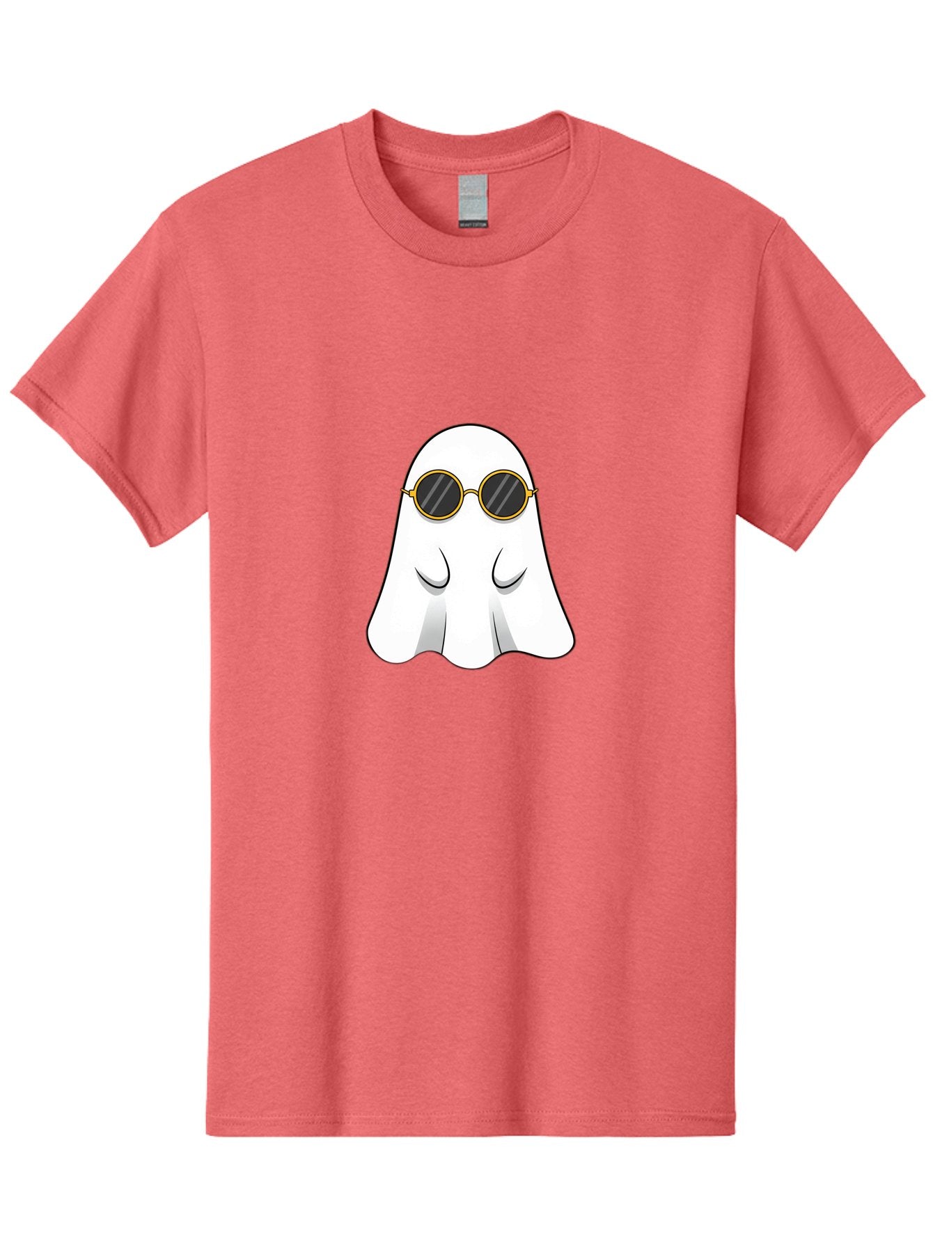 Ghost-Wearing-Sunglasses-2 Men'S Graphic Tee, 100% Cotton, Comfortable Casual Summer Wear, Machine Washable, Vintage Camera, Old Camera, Antique Camera, Black Camera, Classic Photography, Photography Equipment, Nostalgic Device, Film Camera, Bak674 11