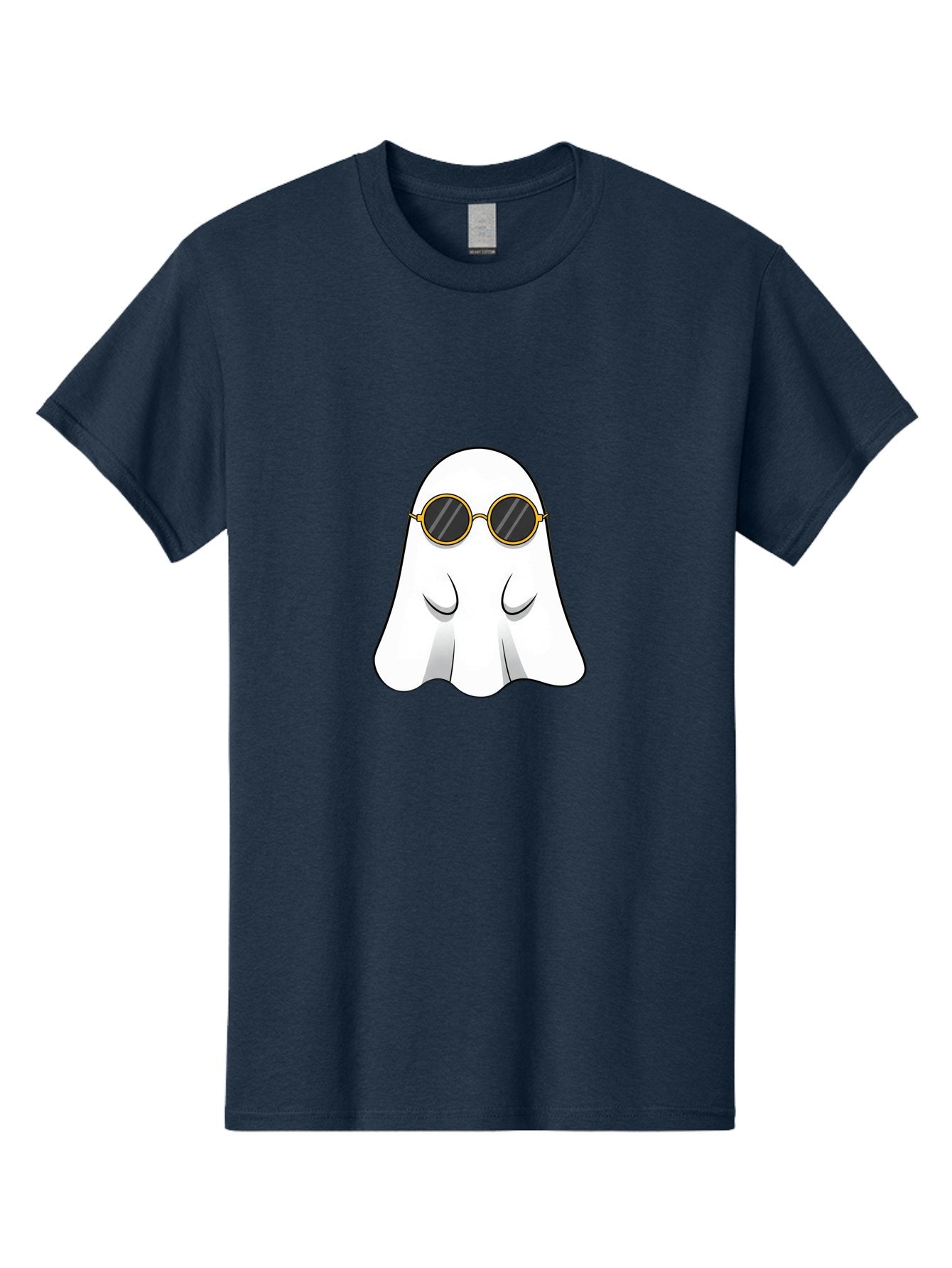 Ghost-Wearing-Sunglasses-2 Men'S Graphic Tee, 100% Cotton, Comfortable Casual Summer Wear, Machine Washable, Vintage Camera, Old Camera, Antique Camera, Black Camera, Classic Photography, Photography Equipment, Nostalgic Device, Film Camera, Bak674 5