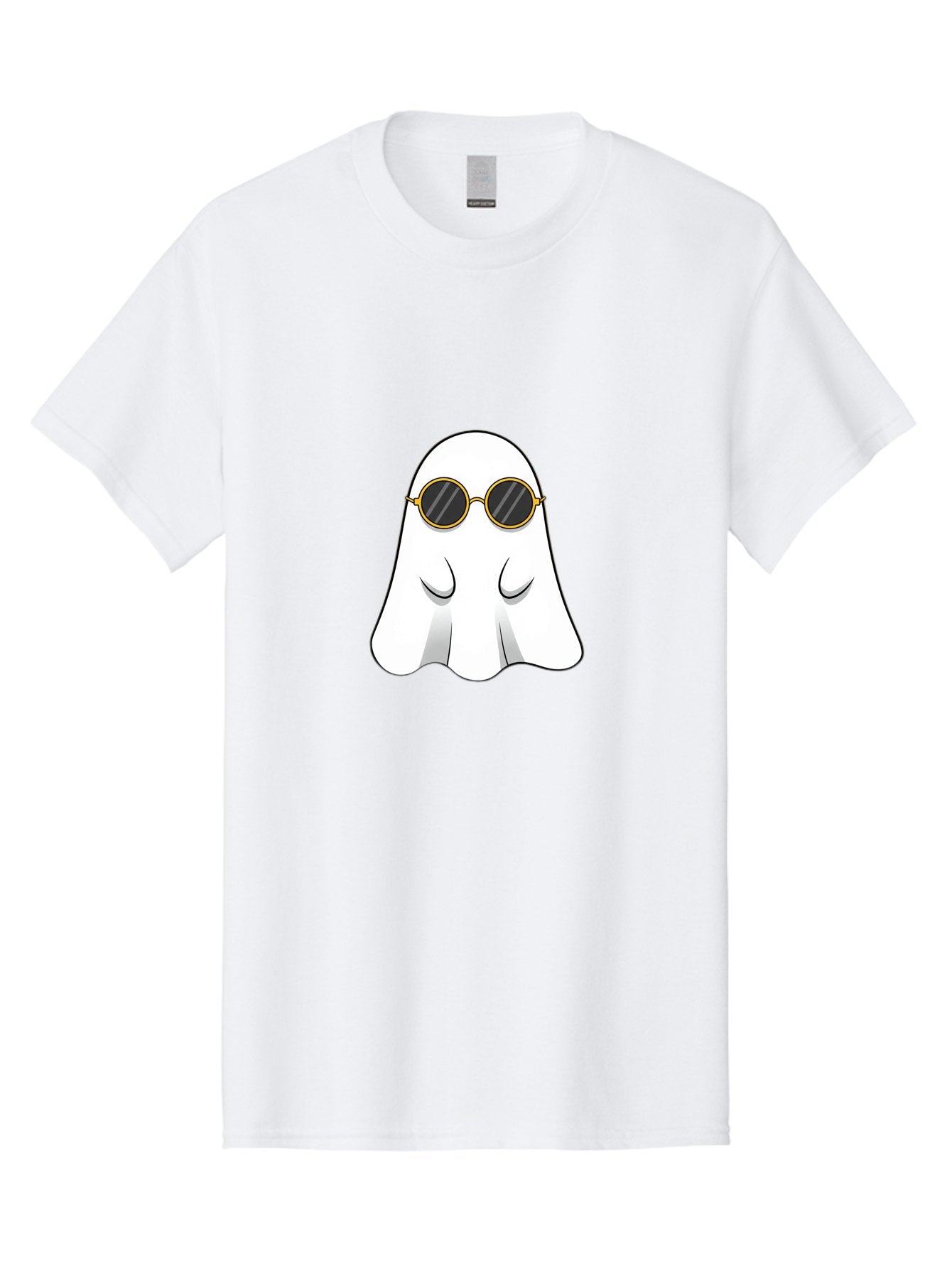 Ghost-Wearing-Sunglasses-2 Men'S Graphic Tee, 100% Cotton, Comfortable Casual Summer Wear, Machine Washable, Vintage Camera, Old Camera, Antique Camera, Black Camera, Classic Photography, Photography Equipment, Nostalgic Device, Film Camera, Bak674 13
