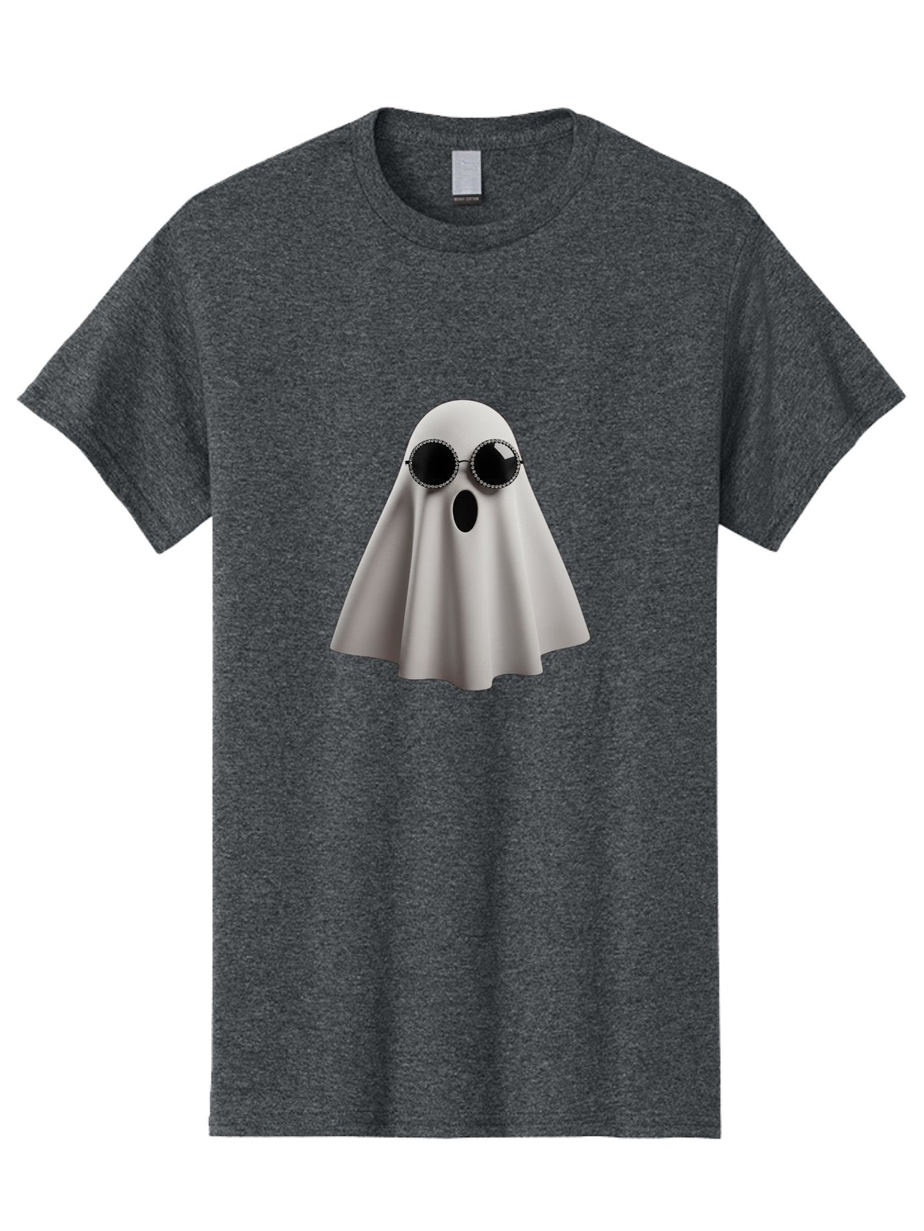 Ghost-Wearing-Sunglasses-3 Men'S Graphic Tee, 100% Cotton, Comfortable Casual Summer Wear, Machine Washable, Vintage Camera, Old Camera, Antique Camera, Black Camera, Classic Photography, Photography Equipment, Nostalgic Device, Film Camera, Bak675 15