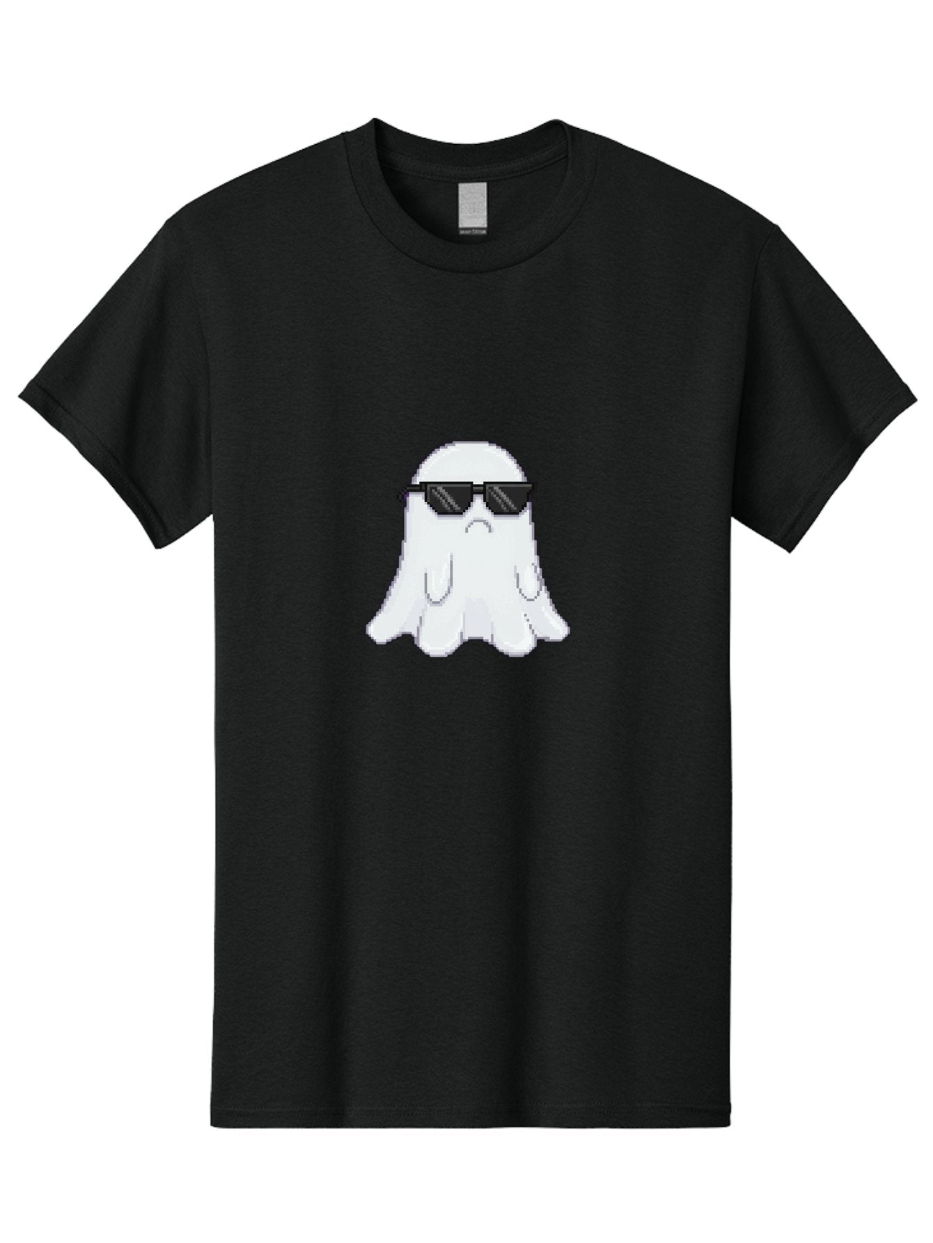Ghost-Wearing-Sunglasses-4 Men'S Graphic Tee, 100% Cotton, Comfortable Casual Summer Wear, Machine Washable, Vintage Camera, Old Camera, Antique Camera, Black Camera, Classic Photography, Photography Equipment, Nostalgic Device, Film Camera, Bak676