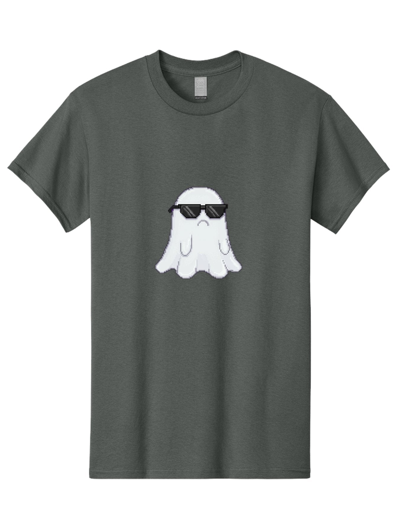 Ghost-Wearing-Sunglasses-4 Men'S Graphic Tee, 100% Cotton, Comfortable Casual Summer Wear, Machine Washable, Vintage Camera, Old Camera, Antique Camera, Black Camera, Classic Photography, Photography Equipment, Nostalgic Device, Film Camera, Bak676 7