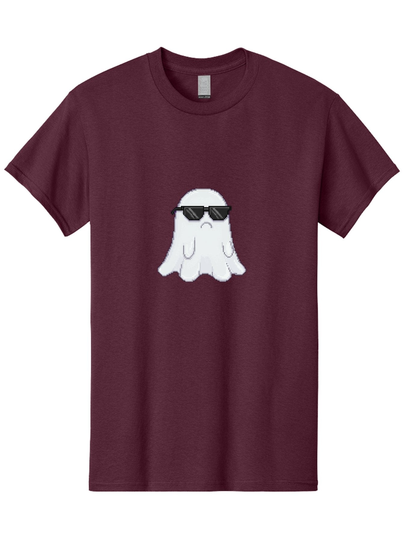 Ghost-Wearing-Sunglasses-4 Men'S Graphic Tee, 100% Cotton, Comfortable Casual Summer Wear, Machine Washable, Vintage Camera, Old Camera, Antique Camera, Black Camera, Classic Photography, Photography Equipment, Nostalgic Device, Film Camera, Bak676 13