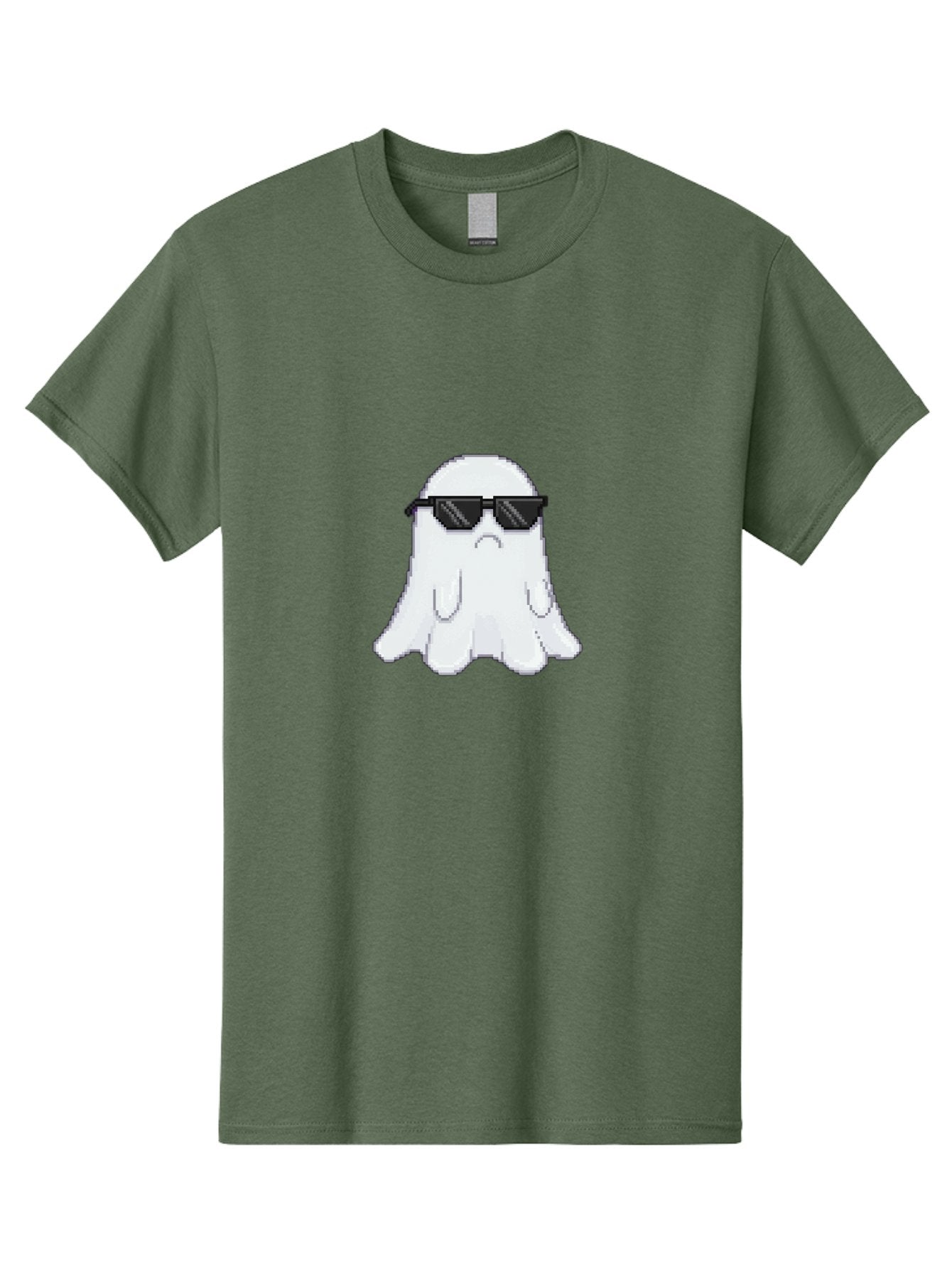 Ghost-Wearing-Sunglasses-4 Men'S Graphic Tee, 100% Cotton, Comfortable Casual Summer Wear, Machine Washable, Vintage Camera, Old Camera, Antique Camera, Black Camera, Classic Photography, Photography Equipment, Nostalgic Device, Film Camera, Bak676 6