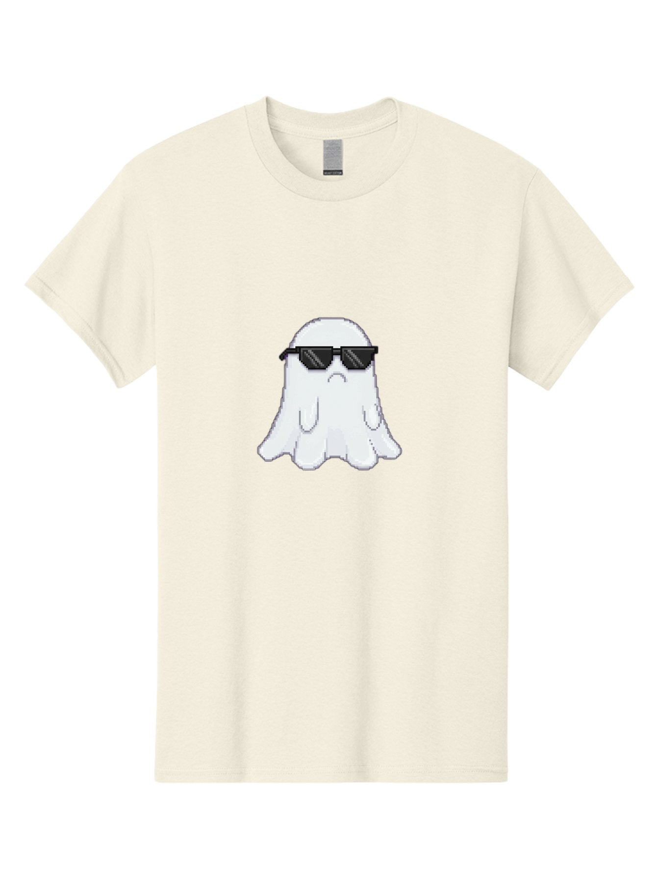 Ghost-Wearing-Sunglasses-4 Men'S Graphic Tee, 100% Cotton, Comfortable Casual Summer Wear, Machine Washable, Vintage Camera, Old Camera, Antique Camera, Black Camera, Classic Photography, Photography Equipment, Nostalgic Device, Film Camera, Bak676 5