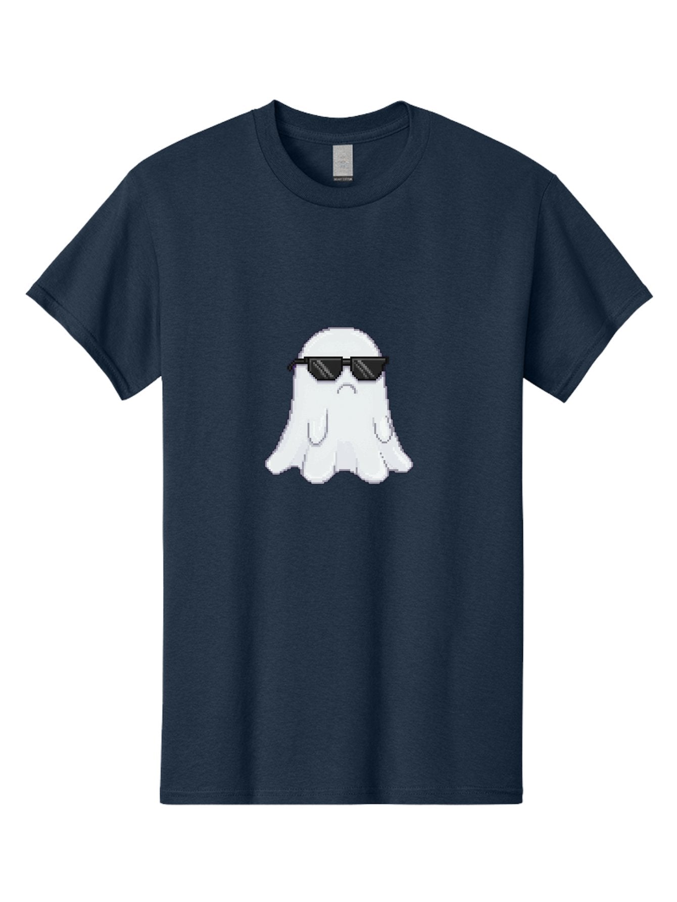 Ghost-Wearing-Sunglasses-4 Men'S Graphic Tee, 100% Cotton, Comfortable Casual Summer Wear, Machine Washable, Vintage Camera, Old Camera, Antique Camera, Black Camera, Classic Photography, Photography Equipment, Nostalgic Device, Film Camera, Bak676 9