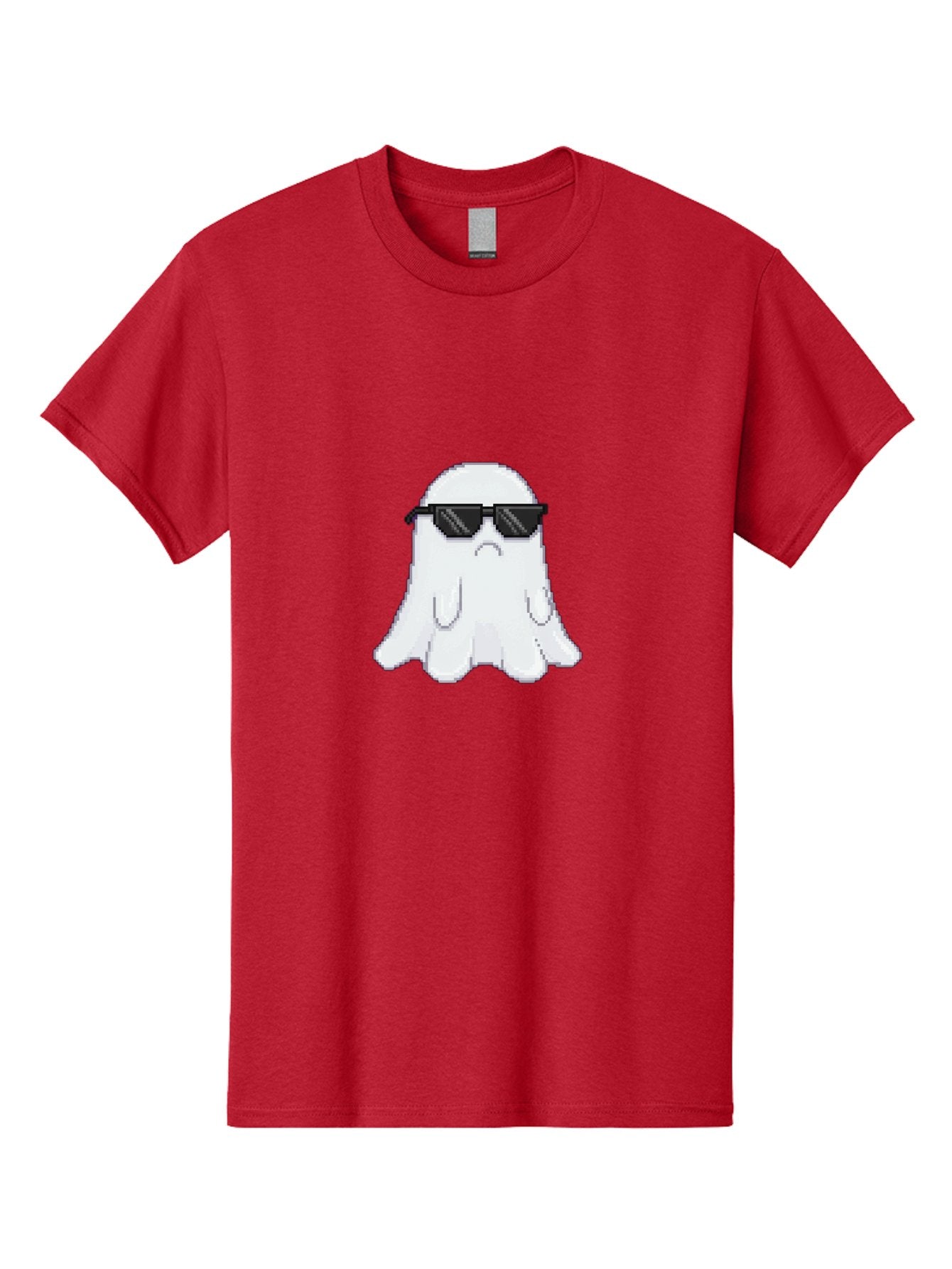 Ghost-Wearing-Sunglasses-4 Men'S Graphic Tee, 100% Cotton, Comfortable Casual Summer Wear, Machine Washable, Vintage Camera, Old Camera, Antique Camera, Black Camera, Classic Photography, Photography Equipment, Nostalgic Device, Film Camera, Bak676 12