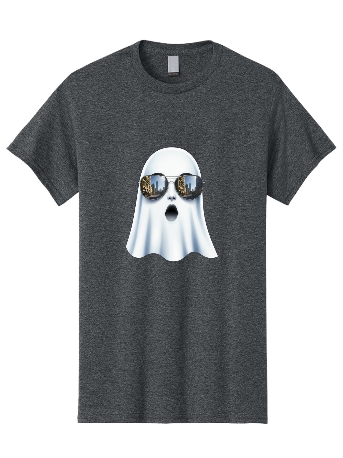 Ghost-With-Sunglasses-1 Men'S Graphic Tee, 100% Cotton, Comfortable Casual Summer Wear, Machine Washable, Vintage Camera, Old Camera, Antique Camera, Black Camera, Classic Photography, Photography Equipment, Nostalgic Device, Film Camera, Bak679 11