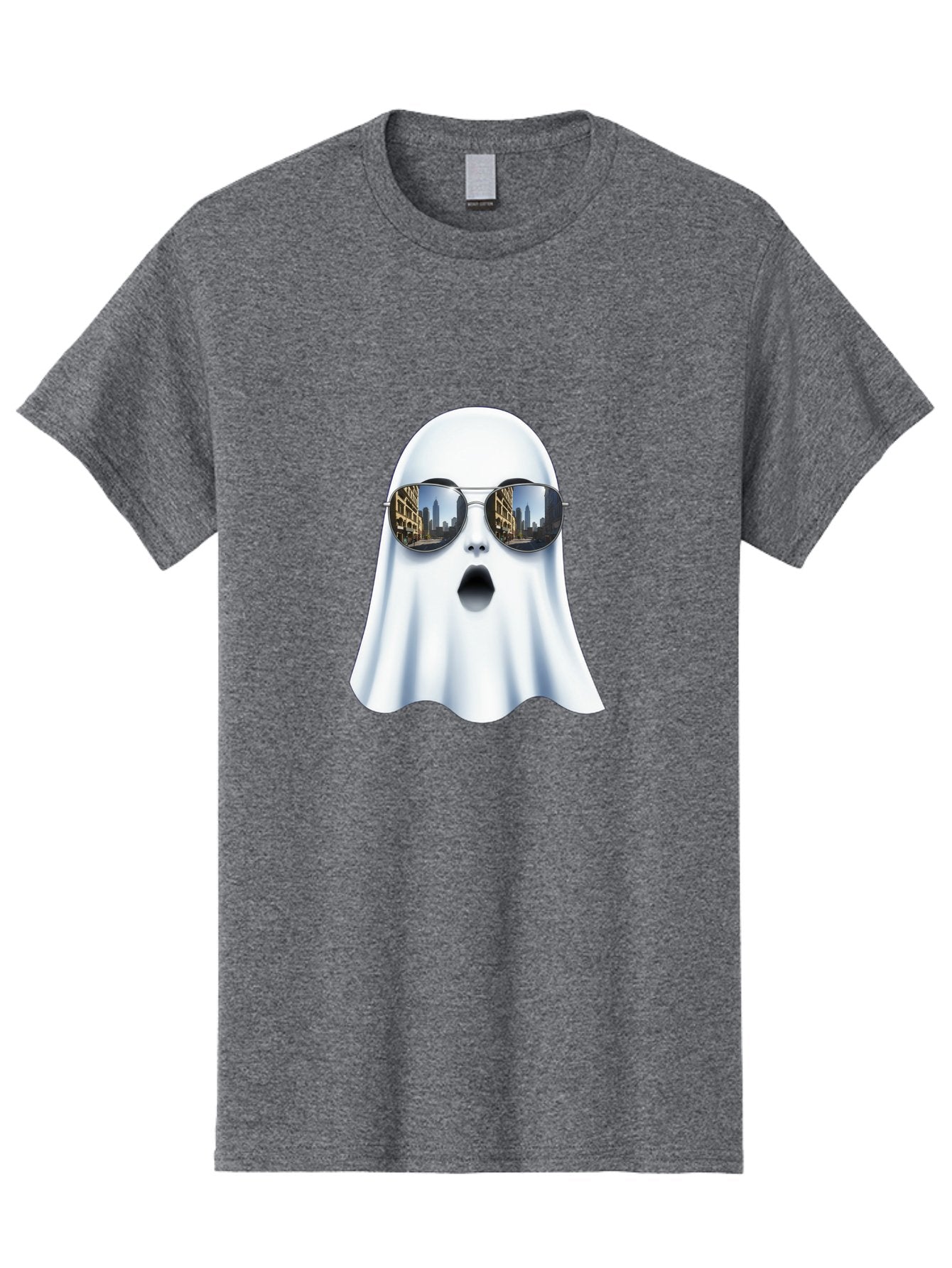 Ghost-With-Sunglasses-1 Men'S Graphic Tee, 100% Cotton, Comfortable Casual Summer Wear, Machine Washable, Vintage Camera, Old Camera, Antique Camera, Black Camera, Classic Photography, Photography Equipment, Nostalgic Device, Film Camera, Bak679 9