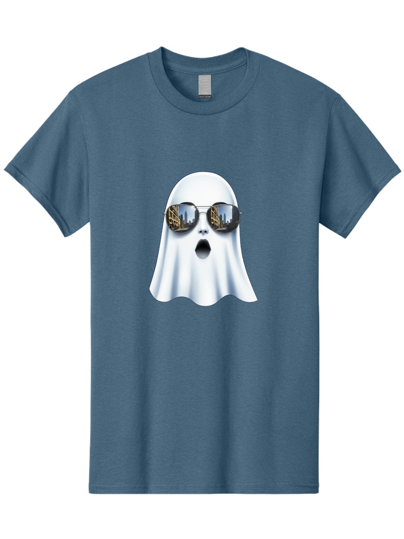 Ghost-With-Sunglasses-1 Men'S Graphic Tee, 100% Cotton, Comfortable Casual Summer Wear, Machine Washable, Vintage Camera, Old Camera, Antique Camera, Black Camera, Classic Photography, Photography Equipment, Nostalgic Device, Film Camera, Bak679 13