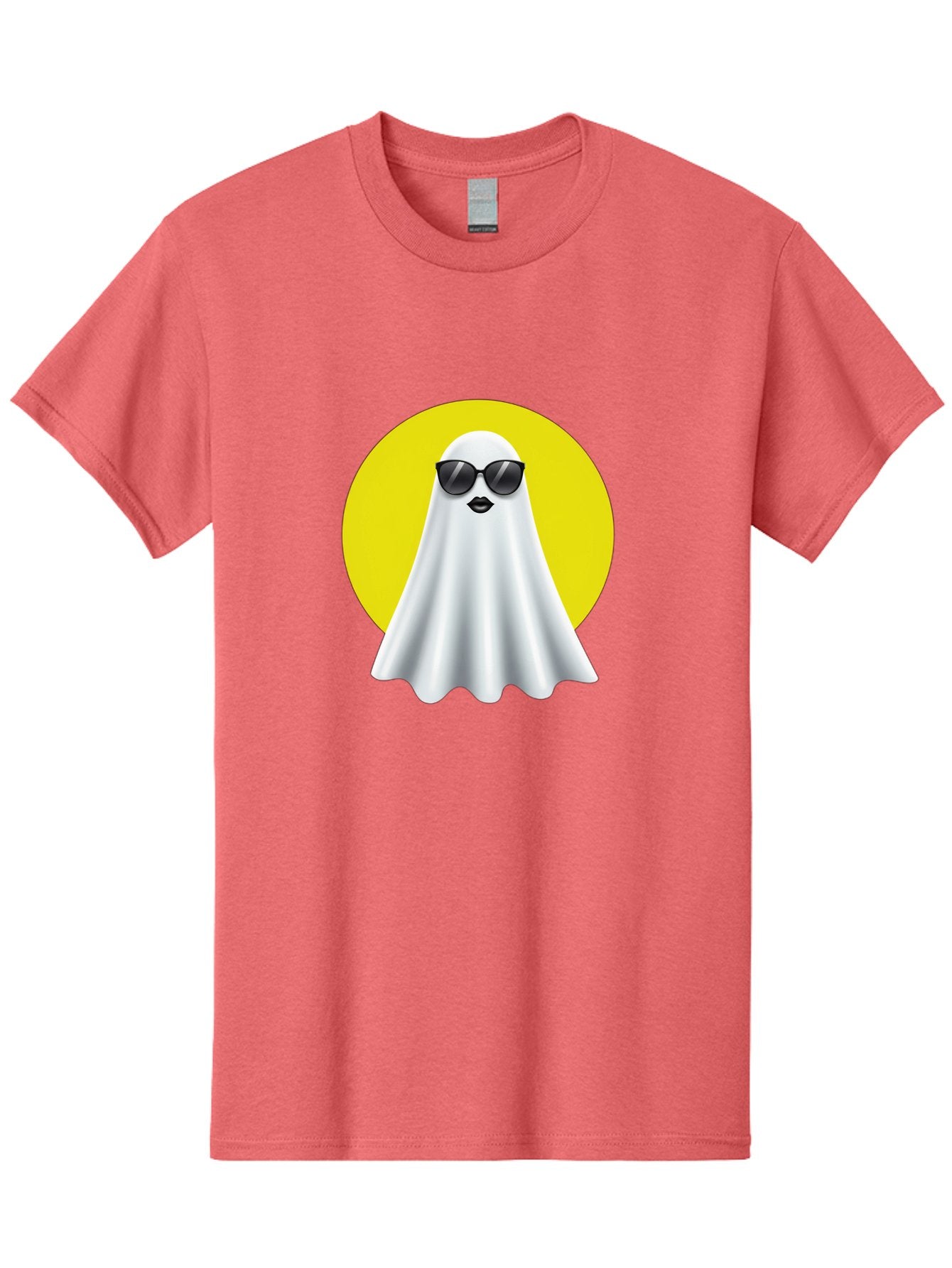 Ghost-With-Sunglasses-3 Men'S Graphic Tee, 100% Cotton, Comfortable Casual Summer Wear, Machine Washable, Vintage Camera, Old Camera, Antique Camera, Black Camera, Classic Photography, Photography Equipment, Nostalgic Device, Film Camera, Bak681