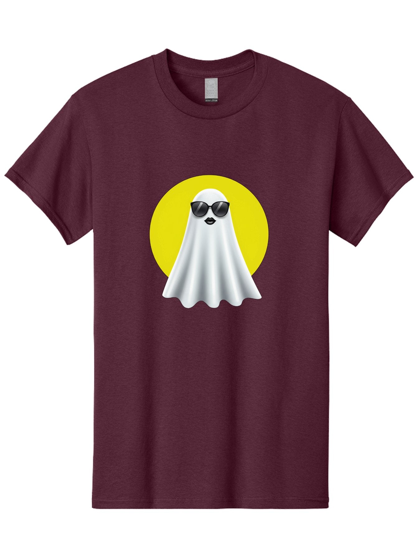 Ghost-With-Sunglasses-3 Men'S Graphic Tee, 100% Cotton, Comfortable Casual Summer Wear, Machine Washable, Vintage Camera, Old Camera, Antique Camera, Black Camera, Classic Photography, Photography Equipment, Nostalgic Device, Film Camera, Bak681 7