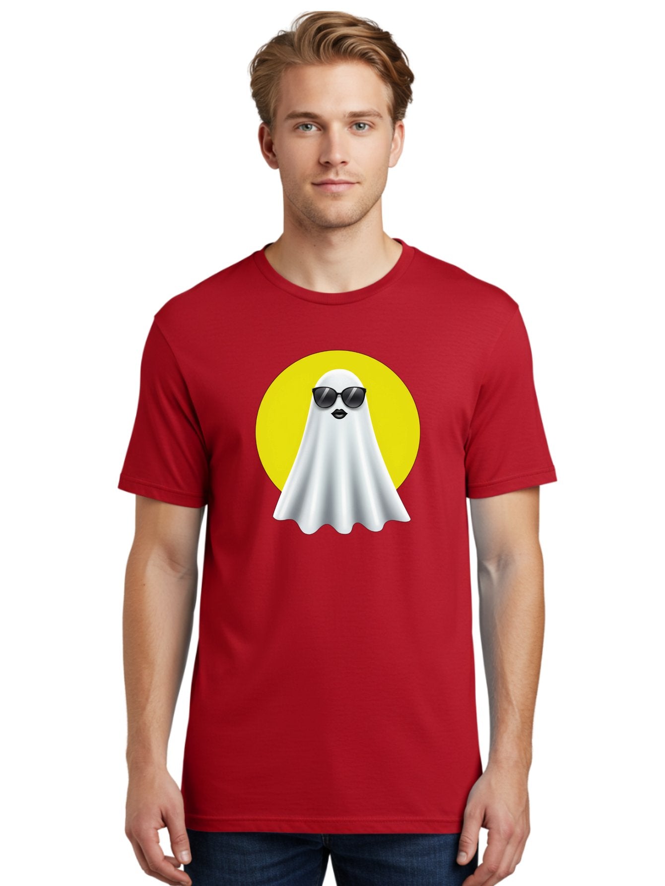 Ghost-With-Sunglasses-3 Men'S Graphic Tee, 100% Cotton, Comfortable Casual Summer Wear, Machine Washable, Vintage Camera, Old Camera, Antique Camera, Black Camera, Classic Photography, Photography Equipment, Nostalgic Device, Film Camera, Bak681 28