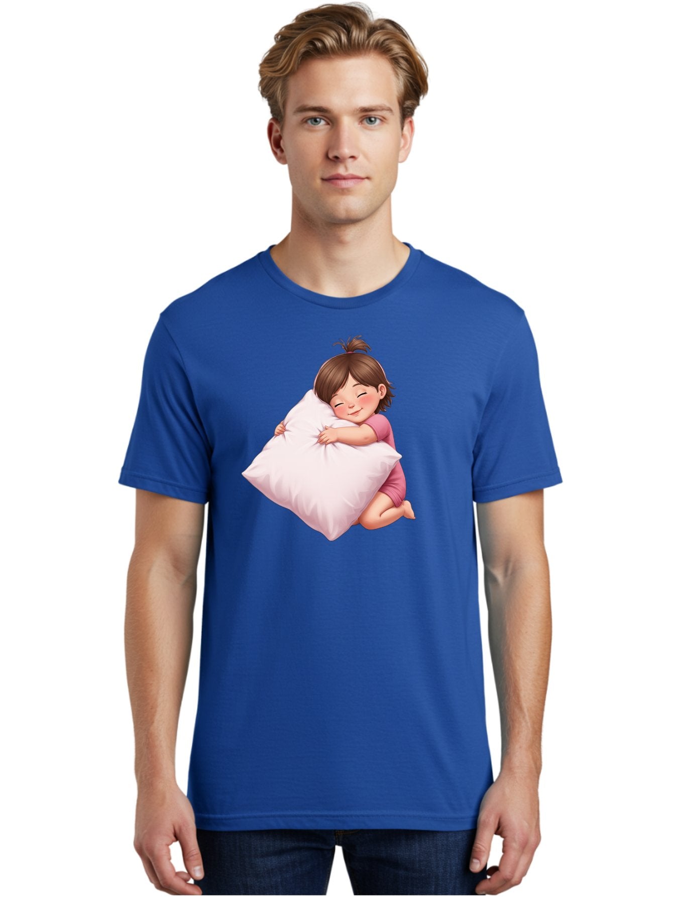 Girl-Hugging-Pillow-1 Men'S Graphic Tee, 100% Cotton, Comfortable Casual Summer Wear, Machine Washable, Vintage Camera, Old Camera, Antique Camera, Black Camera, Classic Photography, Photography Equipment, Nostalgic Device, Film Camera, Bak686 29