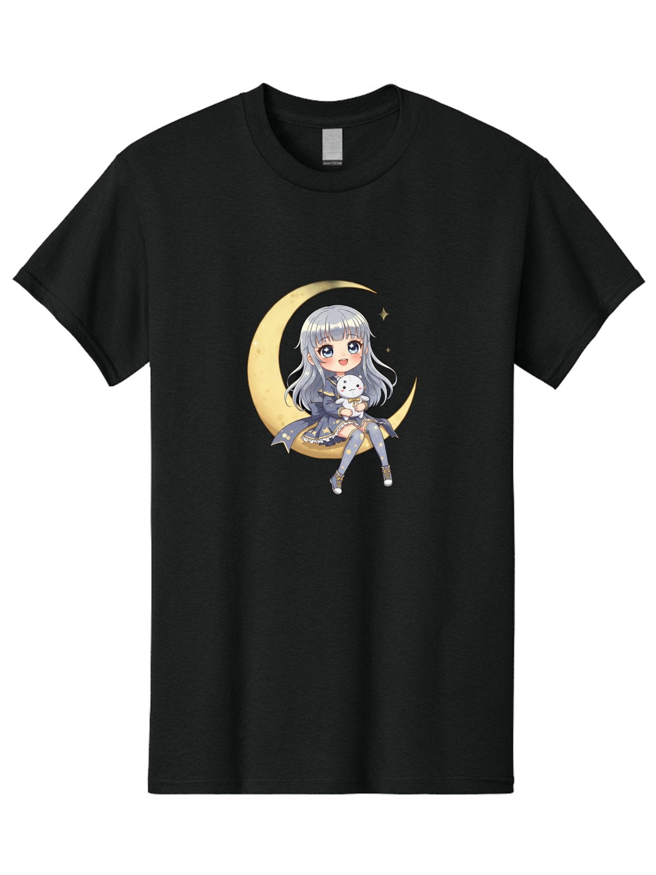Girl-On-Crescent-Moon Men'S Graphic Tee, 100% Cotton, Comfortable Casual Summer Wear, Machine Washable, Vintage Camera, Old Camera, Antique Camera, Black Camera, Classic Photography, Photography Equipment, Nostalgic Device, Film Camera, Bak689 10