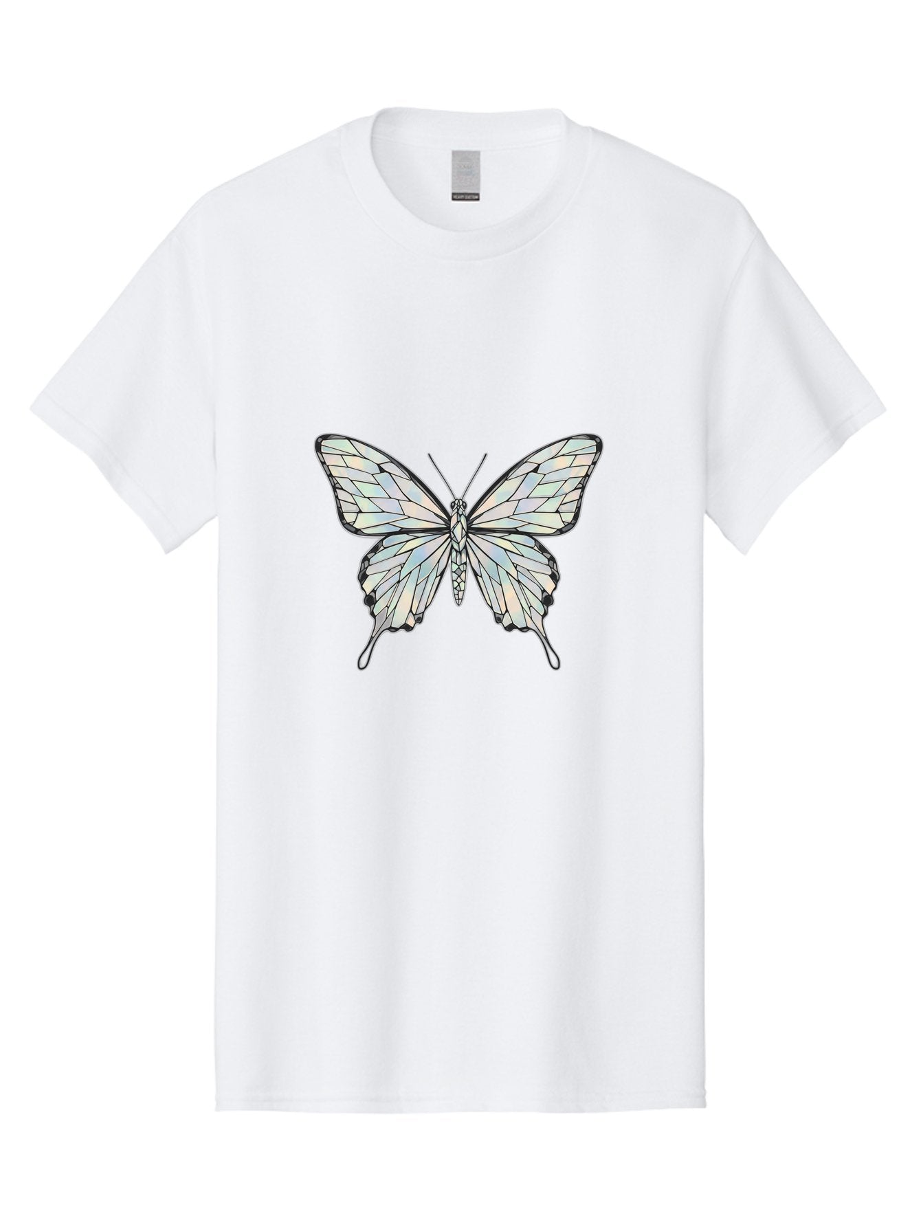 Glass-Butterfly Men'S Graphic Tee, 100% Cotton, Comfortable Casual Summer Wear, Machine Washable, Vintage Camera, Old Camera, Antique Camera, Black Camera, Classic Photography, Photography Equipment, Nostalgic Device, Film Camera, Camera Art Bak692