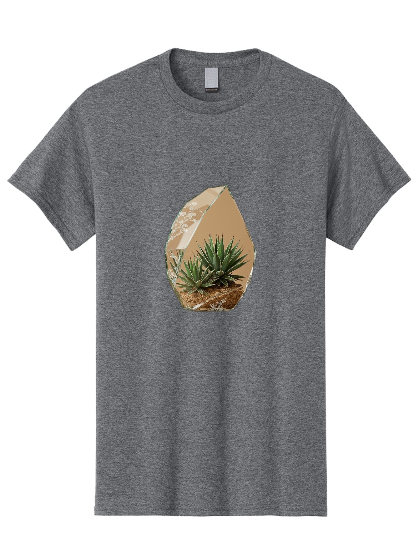 Glass-Terrarium-With-Succulents Men'S Graphic Tee, 100% Cotton, Comfortable Casual Summer Wear, Machine Washable, Vintage Camera, Old Camera, Antique Camera, Black Camera, Classic Photography, Photography Equipment, Nostalgic Device, Bak693