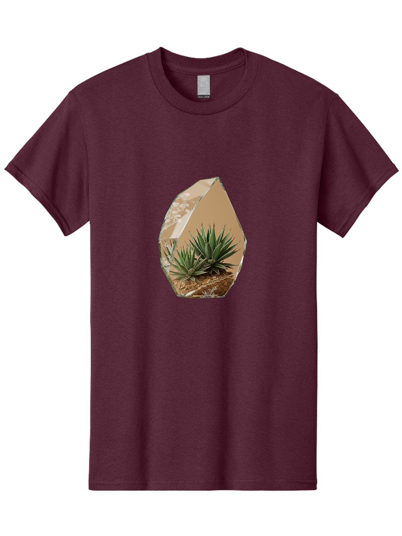 Glass-Terrarium-With-Succulents Men'S Graphic Tee, 100% Cotton, Comfortable Casual Summer Wear, Machine Washable, Vintage Camera, Old Camera, Antique Camera, Black Camera, Classic Photography, Photography Equipment, Nostalgic Device, Bak693 9