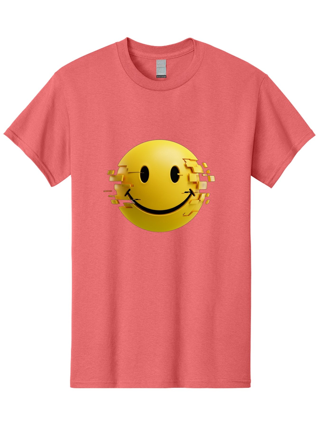 Glitch-Smiley-Face Men'S Graphic Tee, 100% Cotton, Comfortable Casual Summer Wear, Machine Washable, Vintage Camera, Old Camera, Antique Camera, Black Camera, Classic Photography, Photography Equipment, Nostalgic Device, Film Camera, Bak694 13