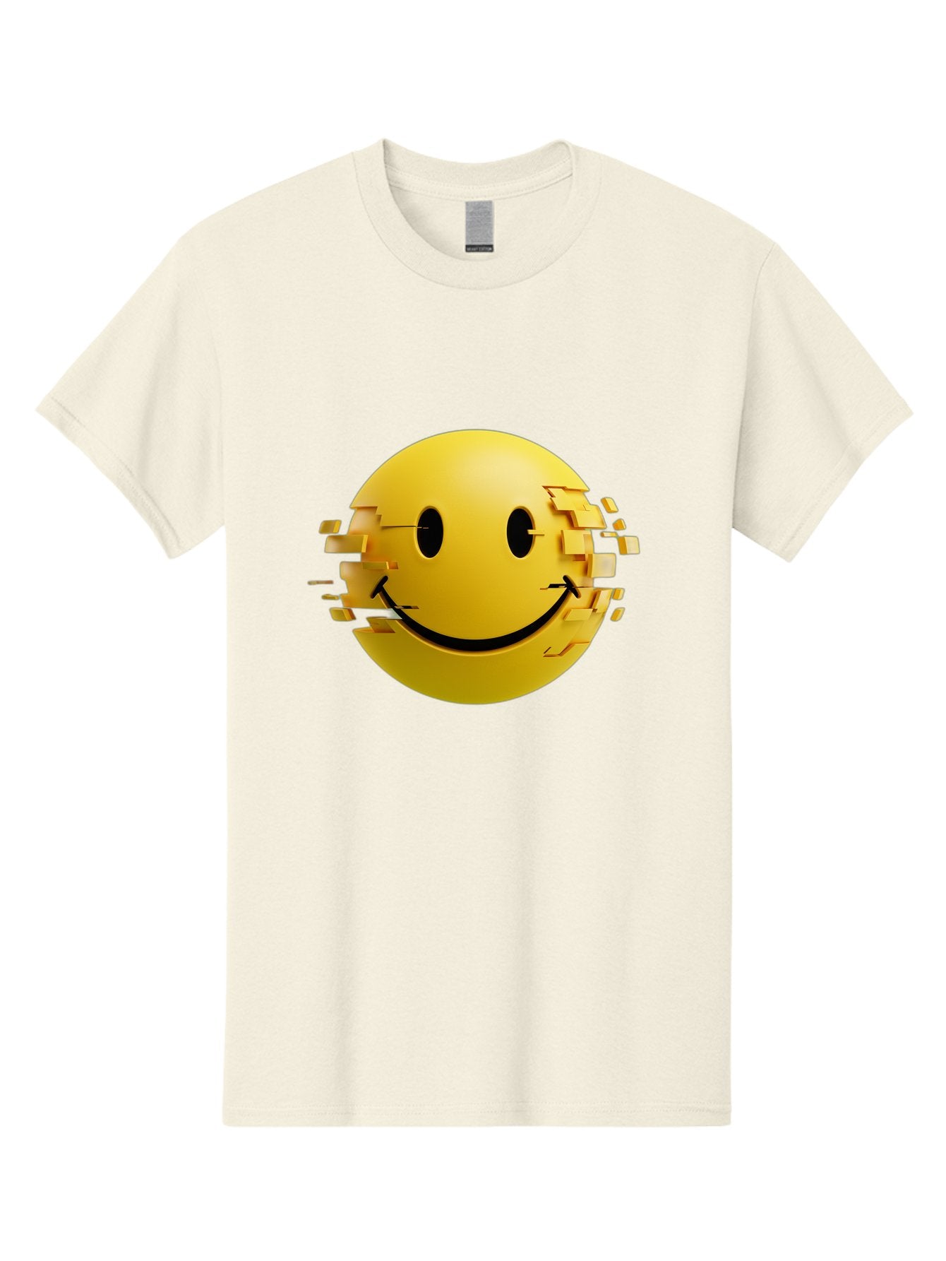 Glitch-Smiley-Face Men'S Graphic Tee, 100% Cotton, Comfortable Casual Summer Wear, Machine Washable, Vintage Camera, Old Camera, Antique Camera, Black Camera, Classic Photography, Photography Equipment, Nostalgic Device, Film Camera, Bak694 8