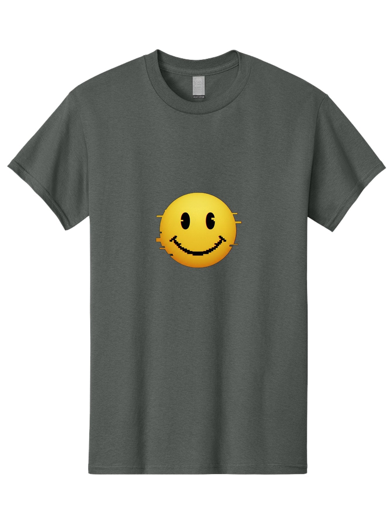 Glitchy-Smiley Men'S Graphic Tee, 100% Cotton, Comfortable Casual Summer Wear, Machine Washable, Vintage Camera, Old Camera, Antique Camera, Black Camera, Classic Photography, Photography Equipment, Nostalgic Device, Film Camera, Camera Art Bak697