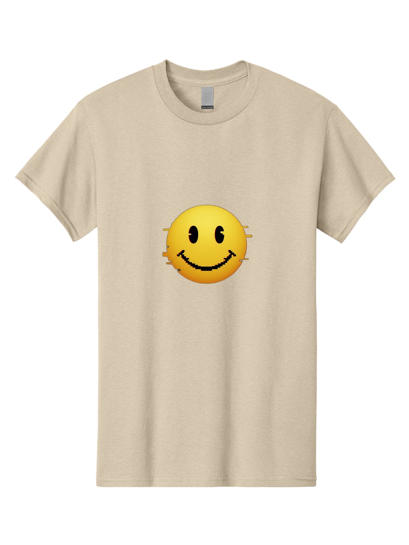 Glitchy-Smiley Men'S Graphic Tee, 100% Cotton, Comfortable Casual Summer Wear, Machine Washable, Vintage Camera, Old Camera, Antique Camera, Black Camera, Classic Photography, Photography Equipment, Nostalgic Device, Film Camera, Camera Art Bak697 7