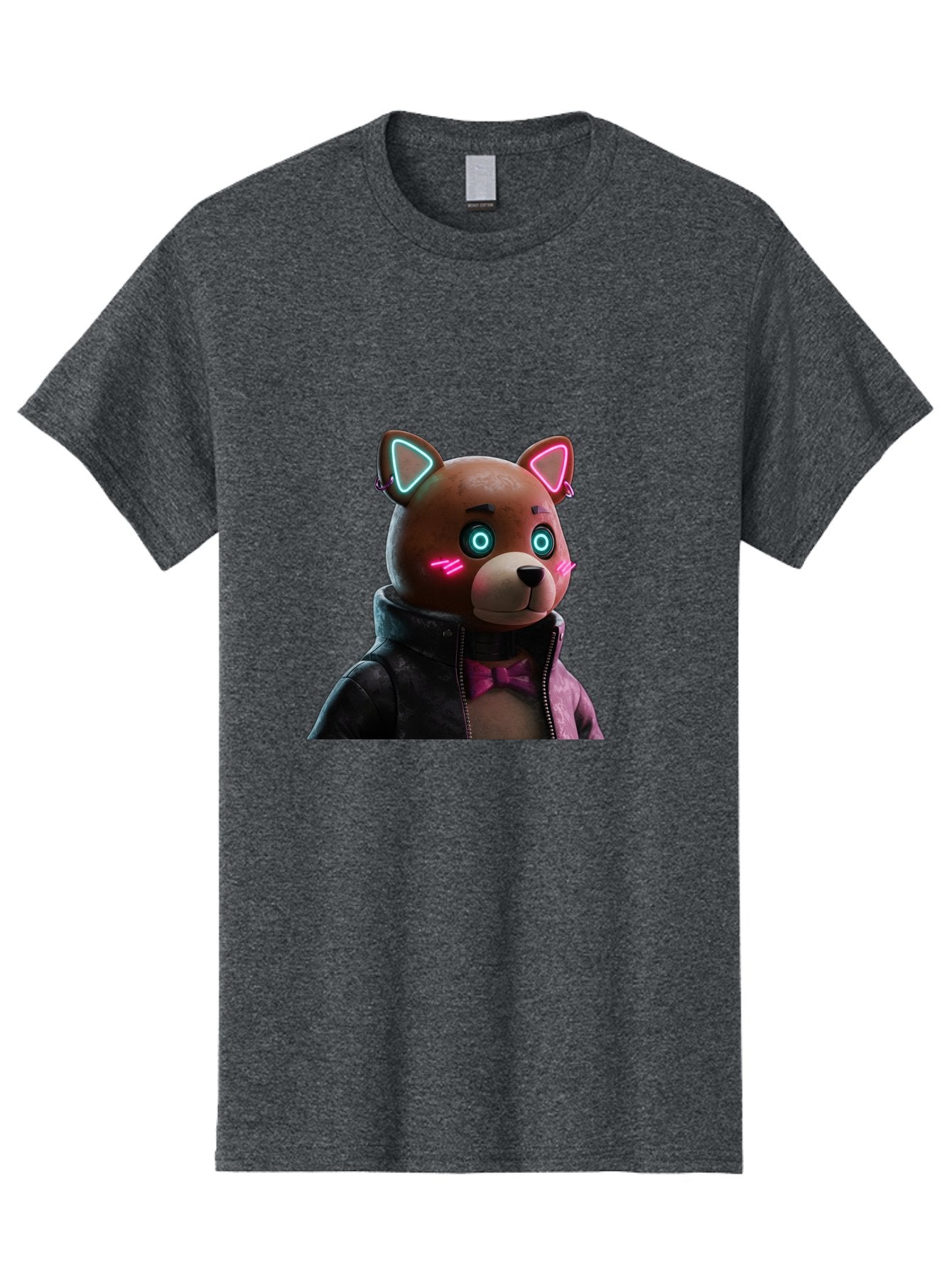 Glowing-Eyes-Bear Men'S Graphic Tee, 100% Cotton, Comfortable Casual Summer Wear, Machine Washable, Vintage Camera, Old Camera, Antique Camera, Black Camera, Classic Photography, Photography Equipment, Nostalgic Device, Film Camera, Camera Art Bak701 4