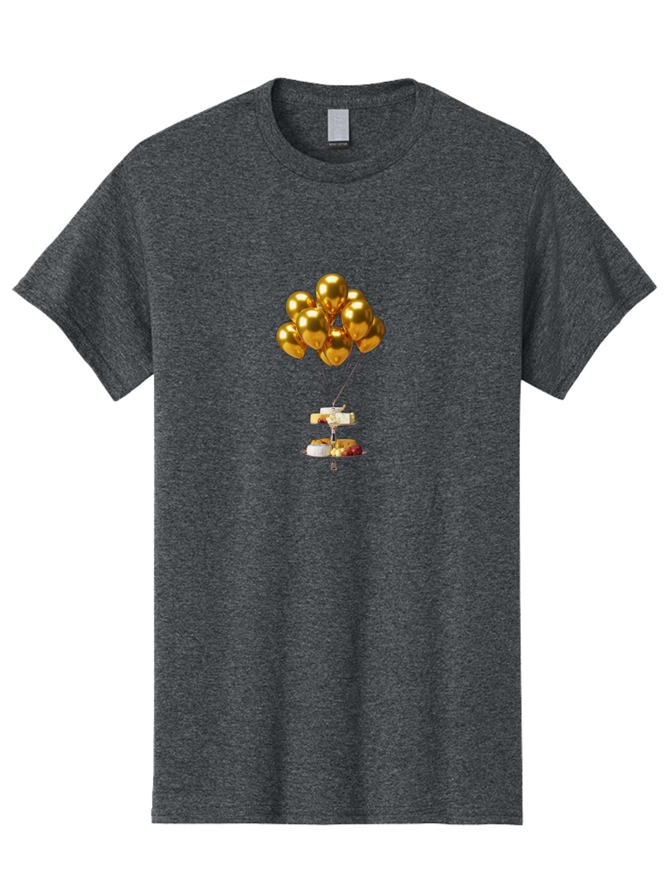 Gold-Balloons-Cake-Stand-Dessert Men'S Graphic Tee, 100% Cotton, Comfortable Casual Summer Wear, Machine Washable, Vintage Camera, Old Camera, Antique Camera, Black Camera, Classic Photography, Photography Equipment, Nostalgic Device, Bak705 14