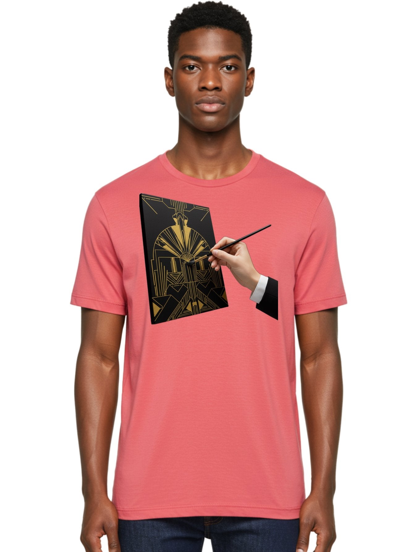 Gold-Foil-Art Men'S Graphic Tee, 100% Cotton, Comfortable Casual Summer Wear, Machine Washable, Vintage Camera, Old Camera, Antique Camera, Black Camera, Classic Photography, Photography Equipment, Nostalgic Device, Film Camera, Camera Art Bak706 29