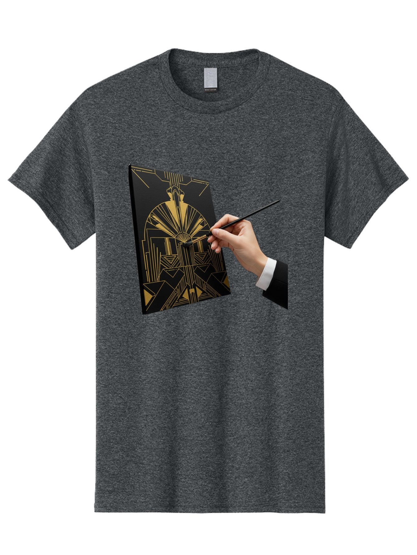 Gold-Foil-Art Men'S Graphic Tee, 100% Cotton, Comfortable Casual Summer Wear, Machine Washable, Vintage Camera, Old Camera, Antique Camera, Black Camera, Classic Photography, Photography Equipment, Nostalgic Device, Film Camera, Camera Art Bak706